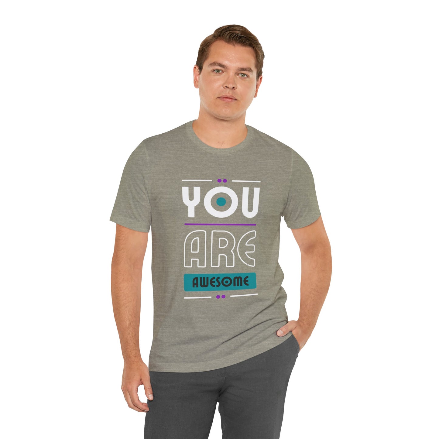 You Are Awesome Tee, Unisex Inspirational T-Shirt, Motivational Gift, Casual Wear, Birthday Gift, Summer Outfit