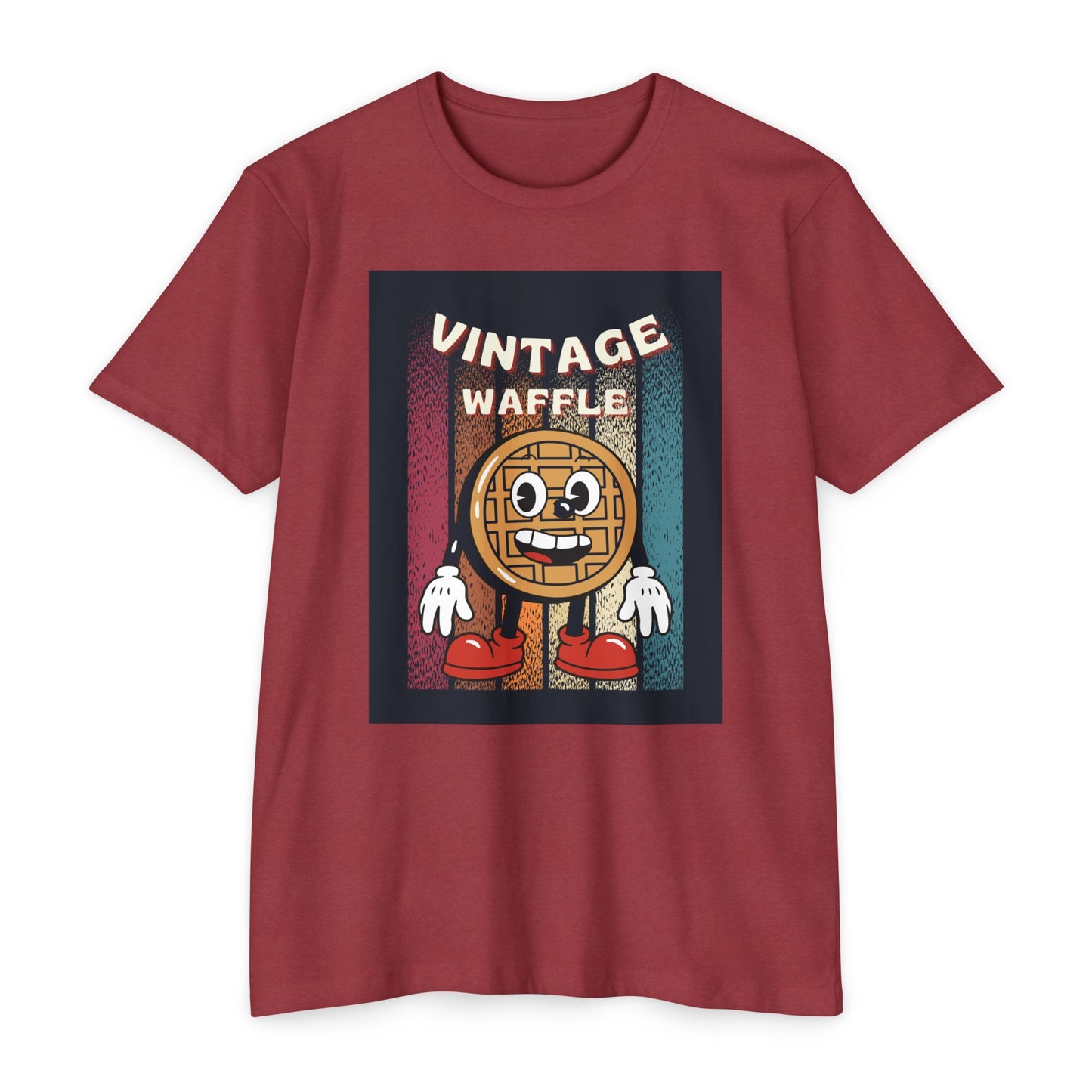Vintage Waffle Unisex T-Shirt, Fun Retro Tee, Foodie Apparel, Perfect Gift for Breakfast Lovers, Casual Everyday Wear, Unique Graphic Shirt