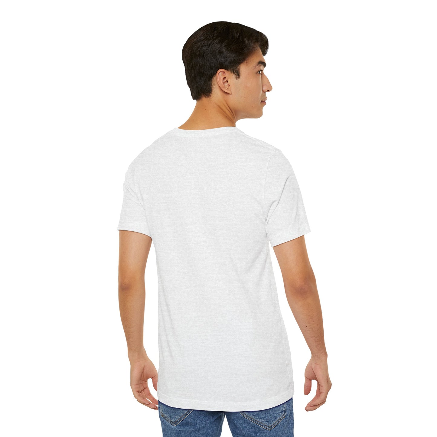 German Shepherd Trainer Tee - Black and White Design of Man Holding a German Shepherd