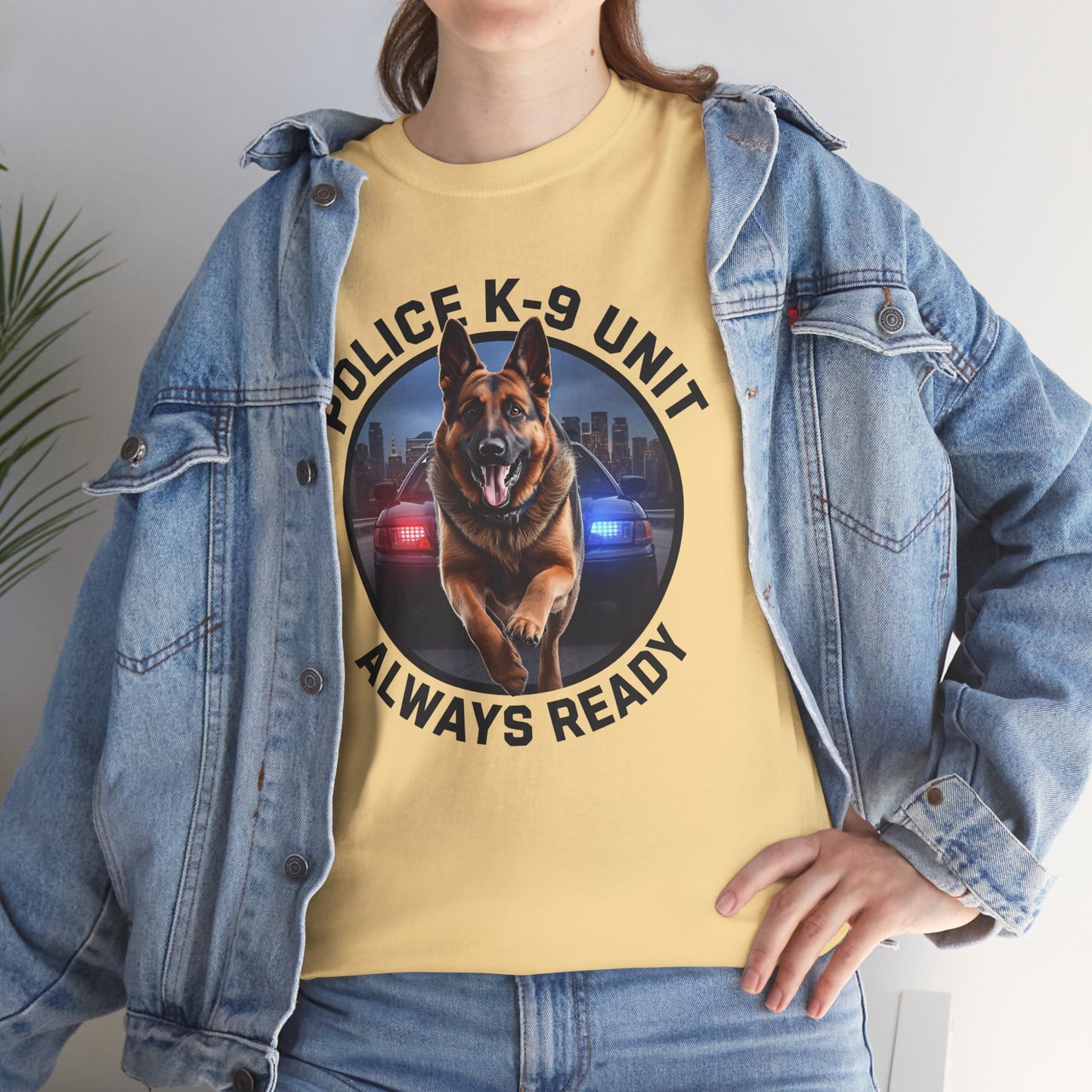 Police K-9 Unit Tee, Always Ready Graphic Tee, Dog Lover Gift, Police Support Shirt, Police Dog Merchandise