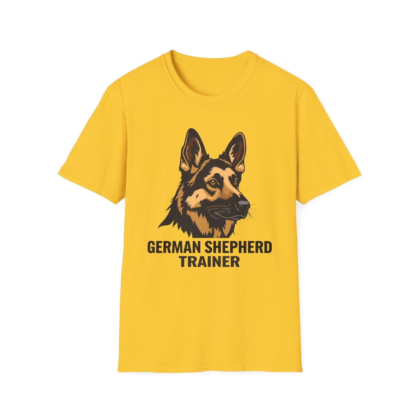 German Shepherd Trainer Unisex Softstyle T-Shirt, Dog Lover Gift, Pet Trainer Apparel