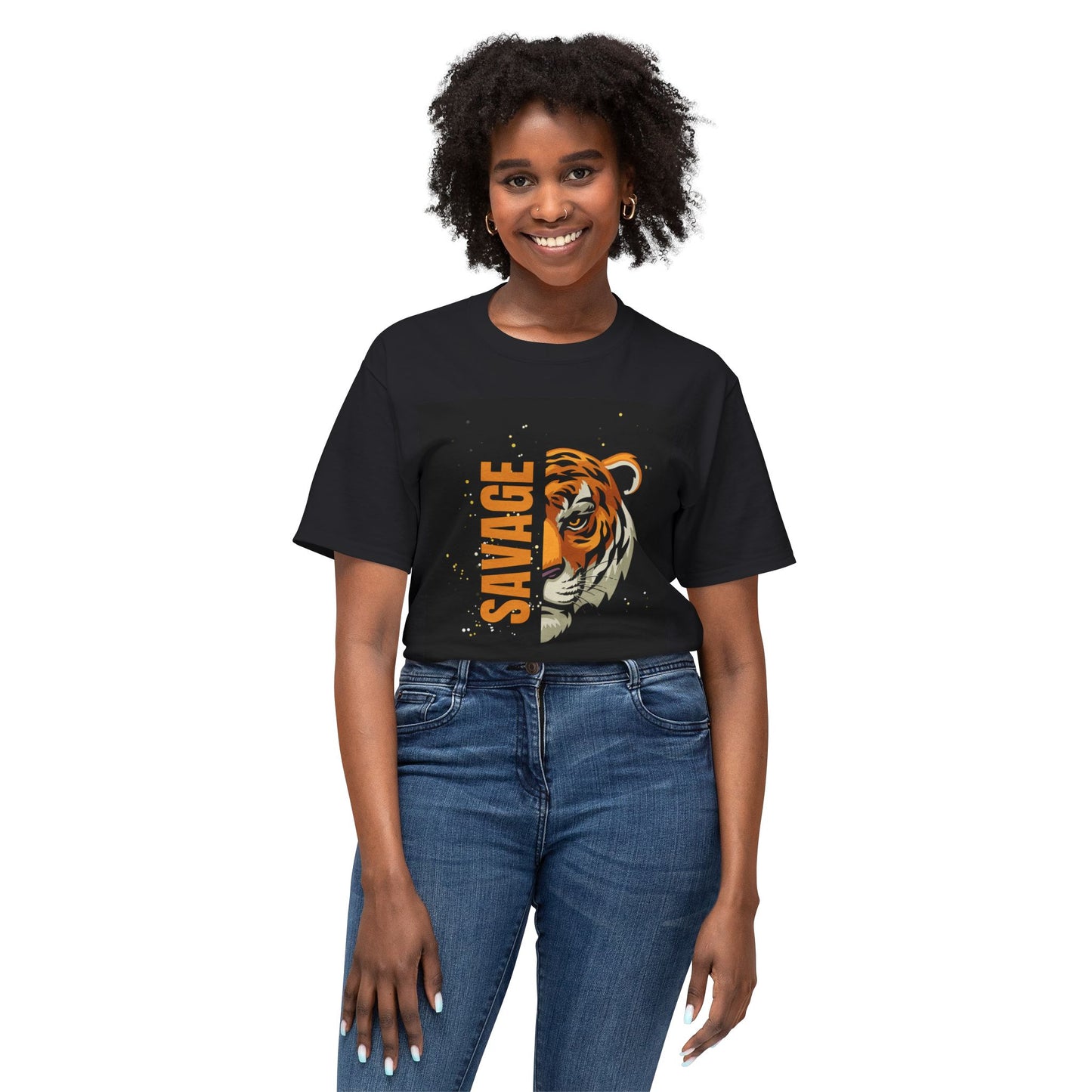 Savage Tiger Unisex T-Shirt, Graphic Tee, Animal Lover Shirt, Trendy Fashion, Gift for Him/Her, Wild Style Clothing