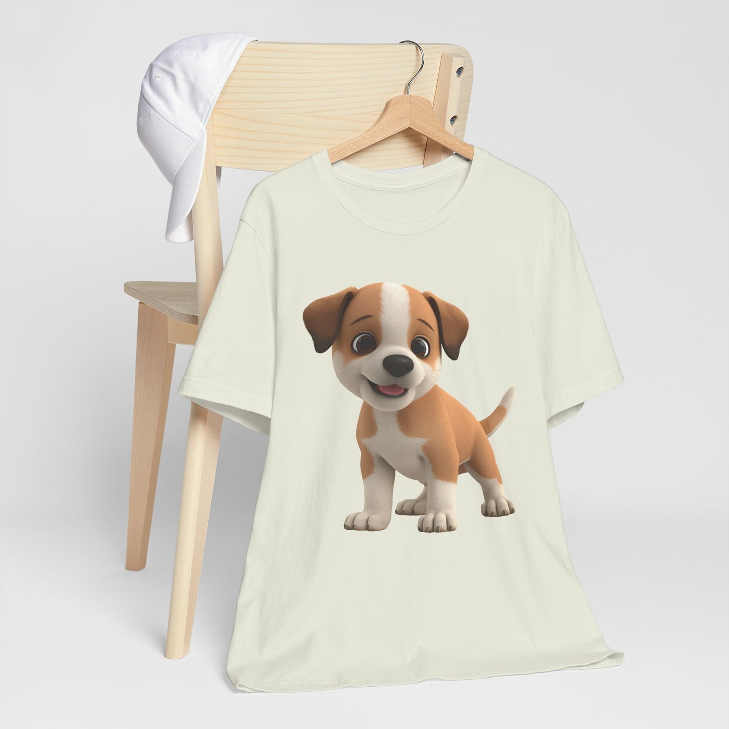 Cute Dog 3D Graphic Tee, Fun Animal Shirt, Dog Lover Gift, Playful Fashion Statement