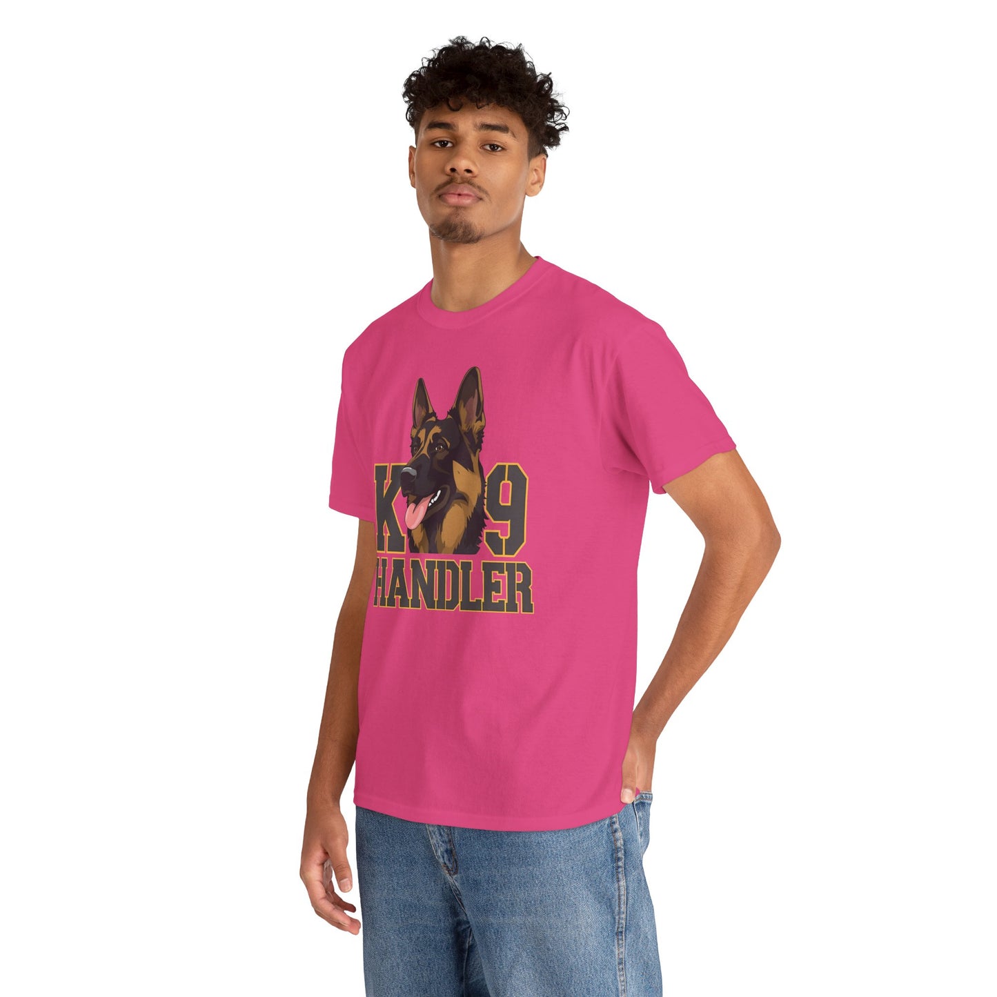 German Shepherd K9 Handler Tee, Perfect for Dog Lovers, Gift for Pet Owners, Unisex Cotton T-Shirt