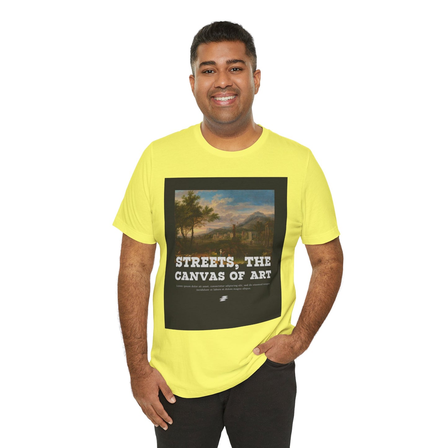 Artistic Graphic Tee - Streets, the Canvas of Art | Unisex Short Sleeve Shirt, Gift for Artists, Art Lovers, Casual Wear, Unique Gifts