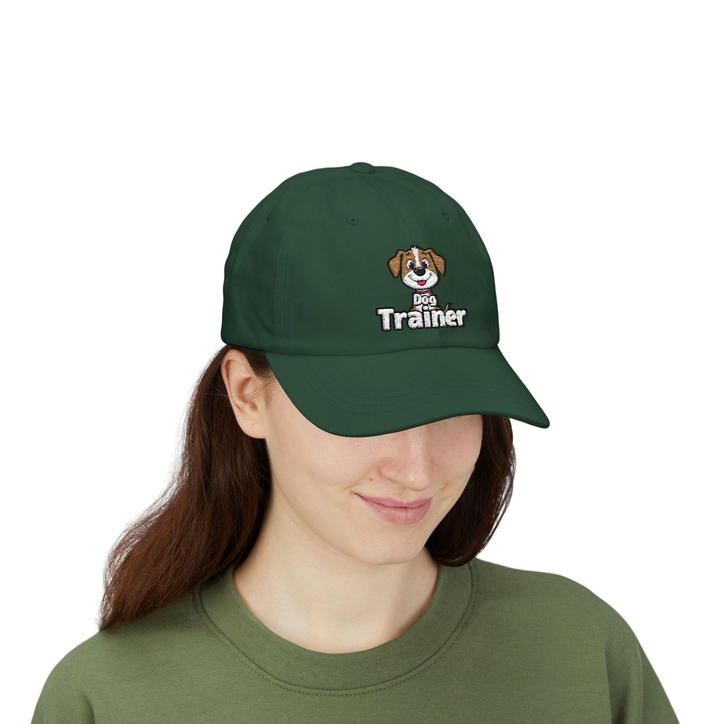 Embroidered Dog Trainer Classic Dad Cap Featuring a Cute Funny Dog  | Dog-themed Accessories