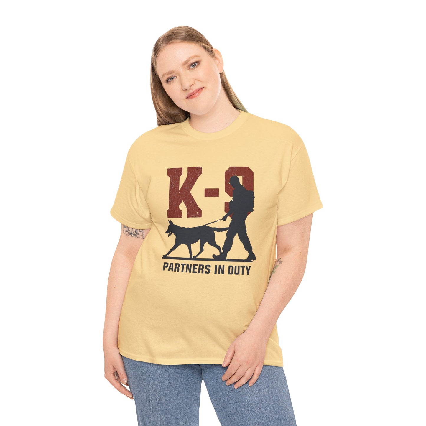 K-9 Partners in Duty Tee, Dog Handler T-Shirt, Dog Lover Tee, Police Dog Apparel, Dog Owner T-Shirt