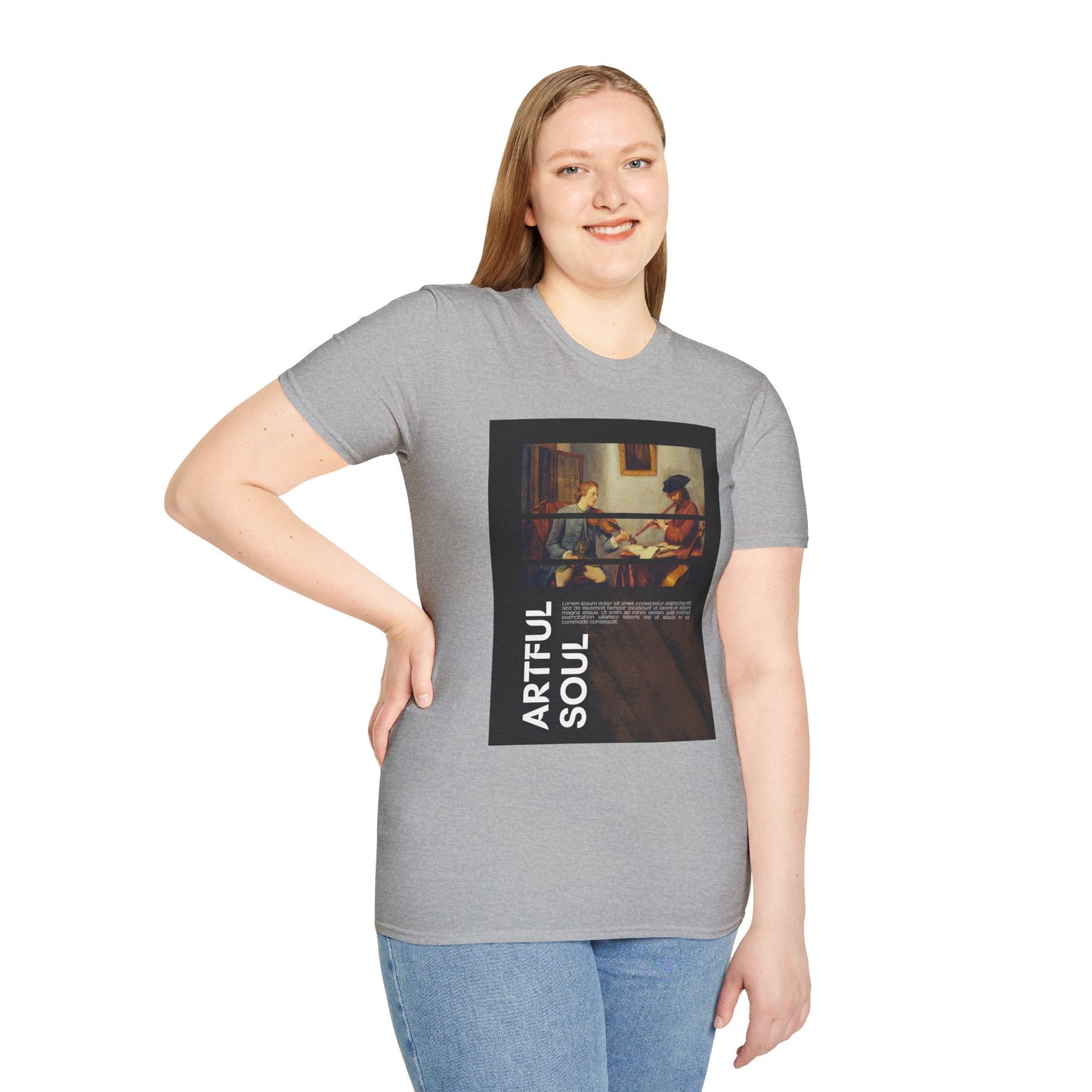 Artful Soul Unisex Softstyle T-Shirt, Artistic Tee, Gift for Art Lovers, Casual Wear, Creative Fashion, Art Enthusiast Shirt