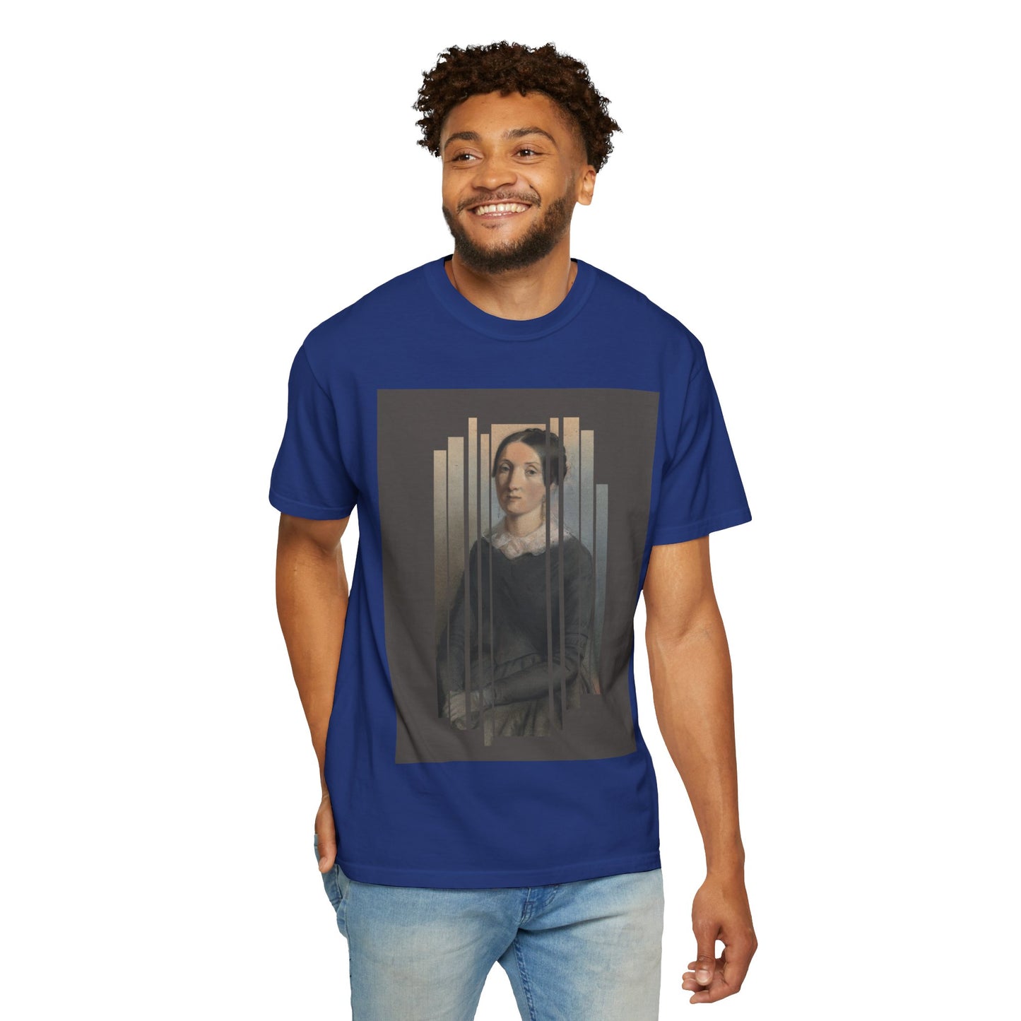 Vintage Aesthetic Art Tee, Unisex Garment-Dyed T-shirt with Artistic Design, Casual Wear, Gift for Art Lovers, Trendy Graphic Shirt
