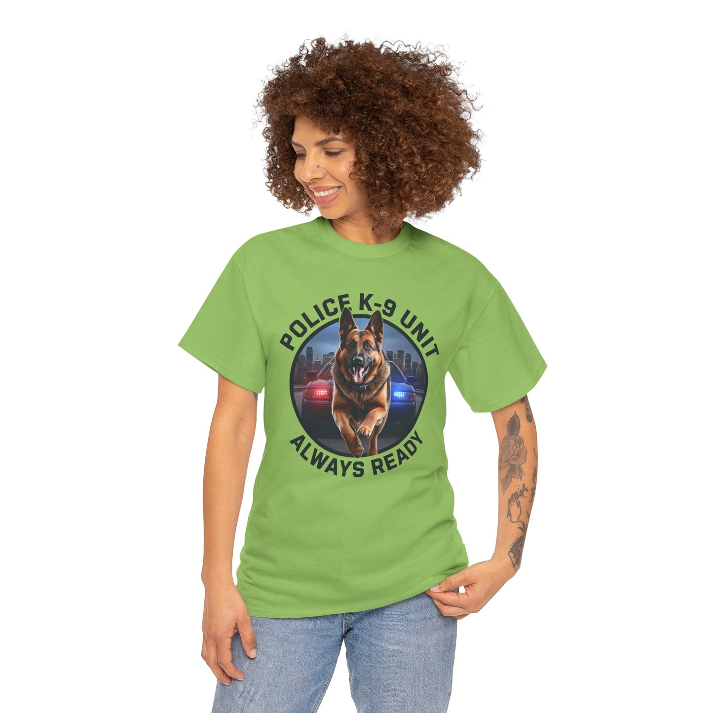 Police K-9 Unit Tee, Always Ready Graphic Tee, Dog Lover Gift, Police Support Shirt, Police Dog Merchandise