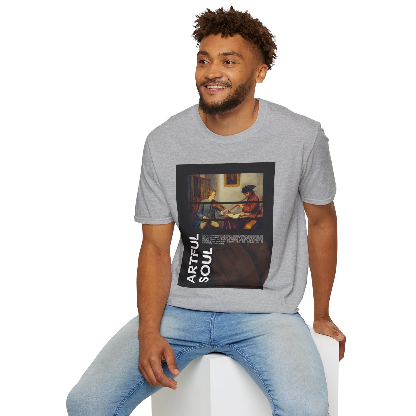 Artful Soul Unisex Softstyle T-Shirt, Artistic Tee, Gift for Art Lovers, Casual Wear, Creative Fashion, Art Enthusiast Shirt