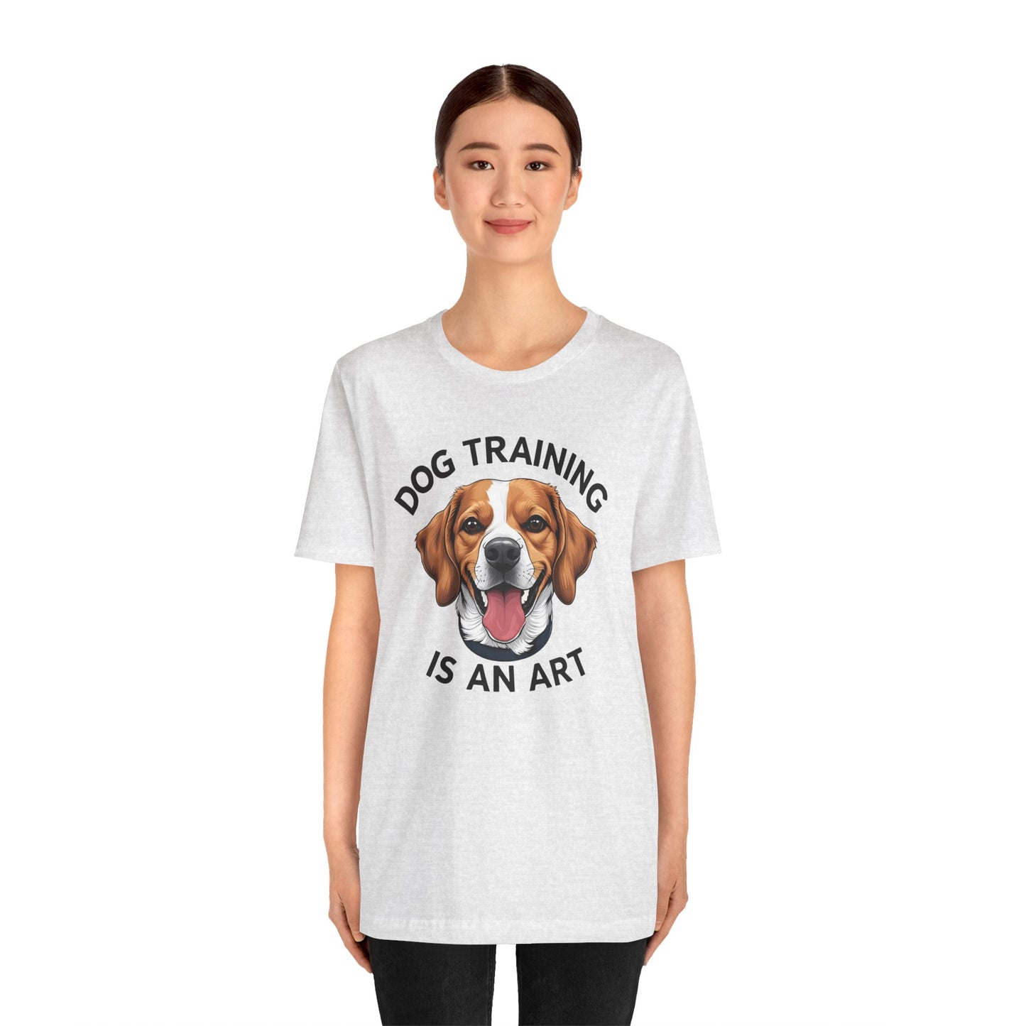 Dog Training is An Art Tee - Unisex Jersey Short Sleeve, Gift for Dog Lovers, Training T-Shirt, Dog Owner Apparel, Cute Canine Shirt