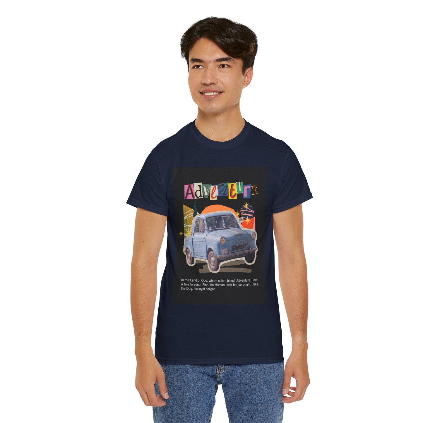 Adventure-Themed Unisex Cotton Tee, Retro Car Graphic Tee, Travel T-Shirt, Gift for Adventurers, Vintage Exploration Top