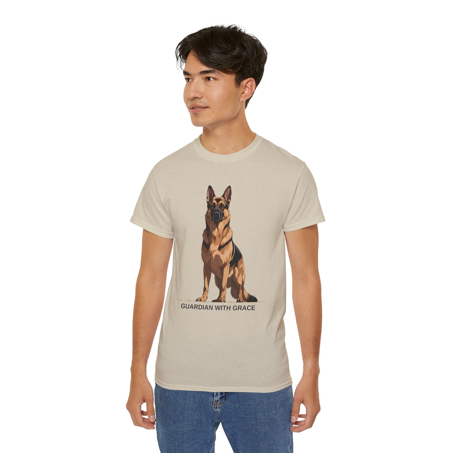 German Shepherd Guardian Tee - Unisex Ultra Cotton Shirt, Dog Lover Gift, Animal Spirit Apparel, Pet Memorial, Birthday Tee, Casual Wear