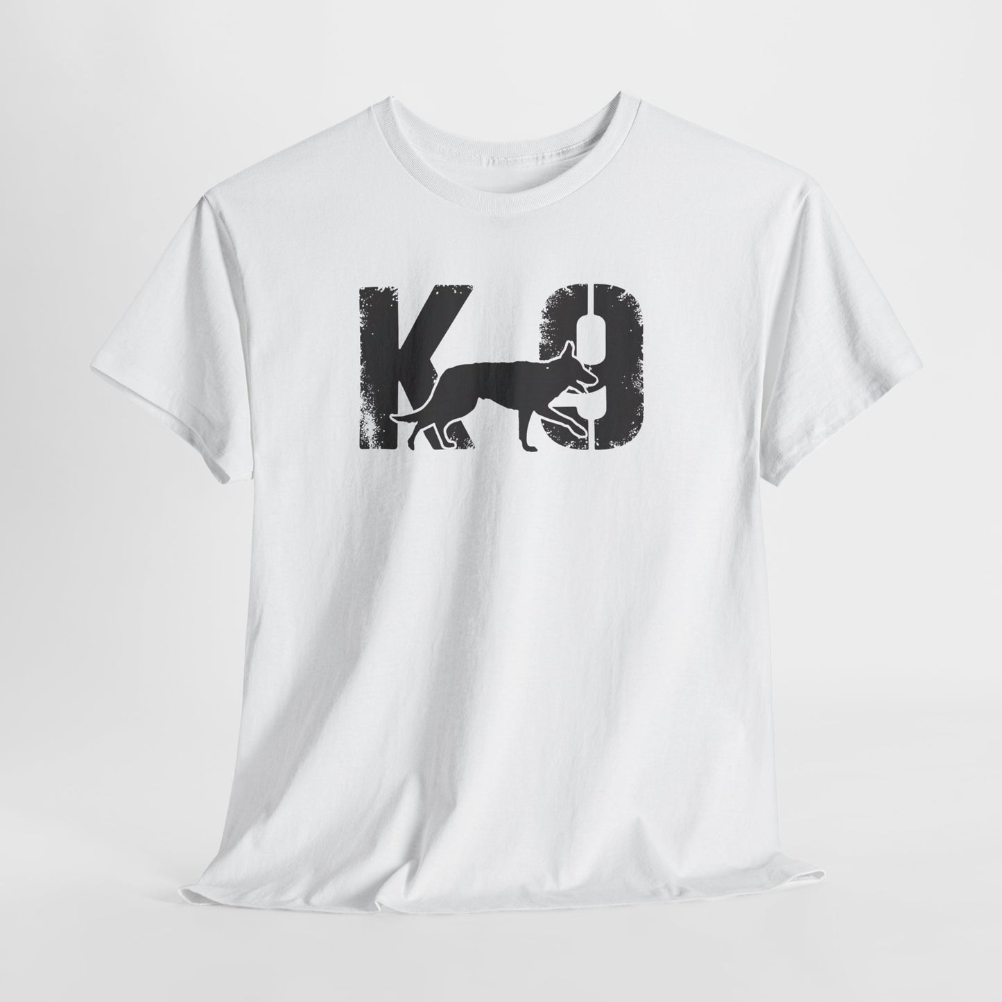 K-9 Dog Lover's Unisex Heavy Cotton Tee | T-Shirt for K-9 Handler | Dog Between K and 9 Design