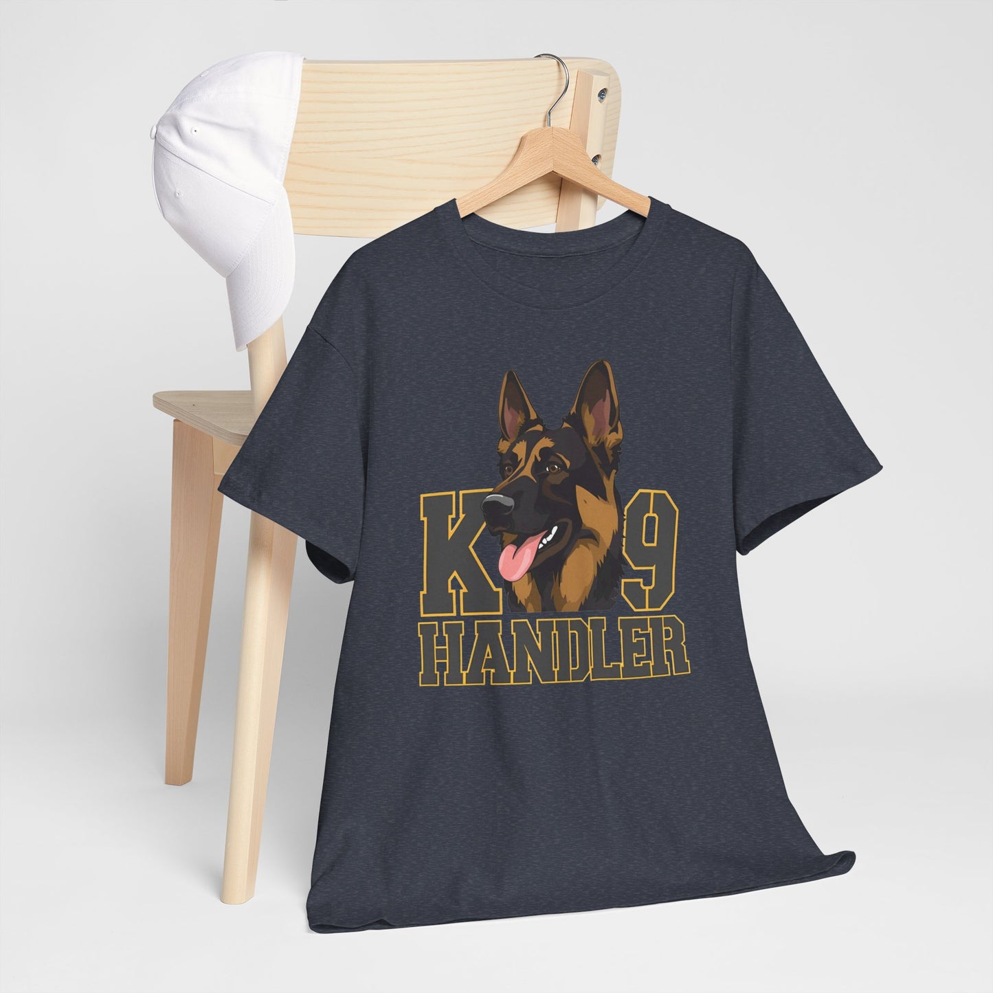German Shepherd K9 Handler Tee, Perfect for Dog Lovers, Gift for Pet Owners, Unisex Cotton T-Shirt