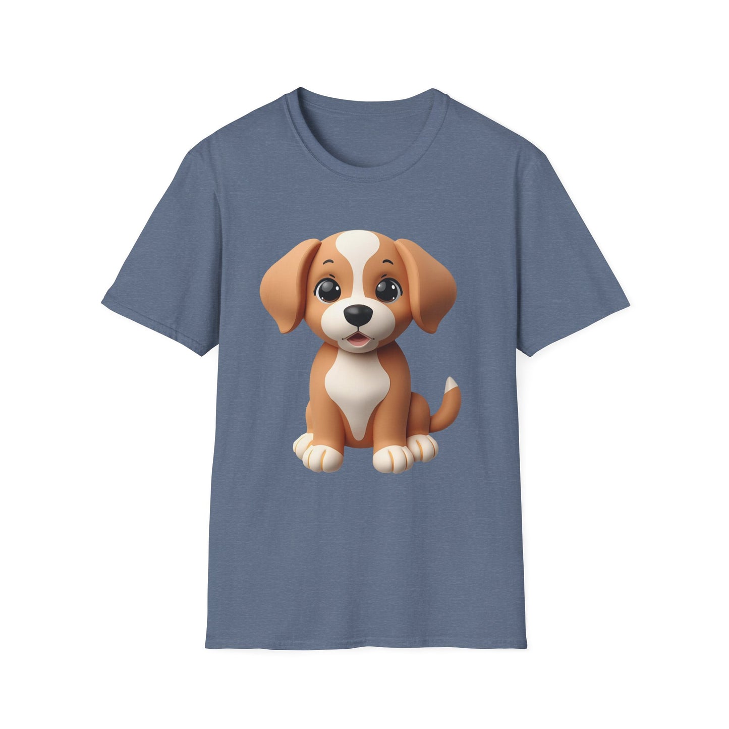 Adorable Puppy 3D Graphic T-Shirt for Dog Lovers, Cute Pet Shirt