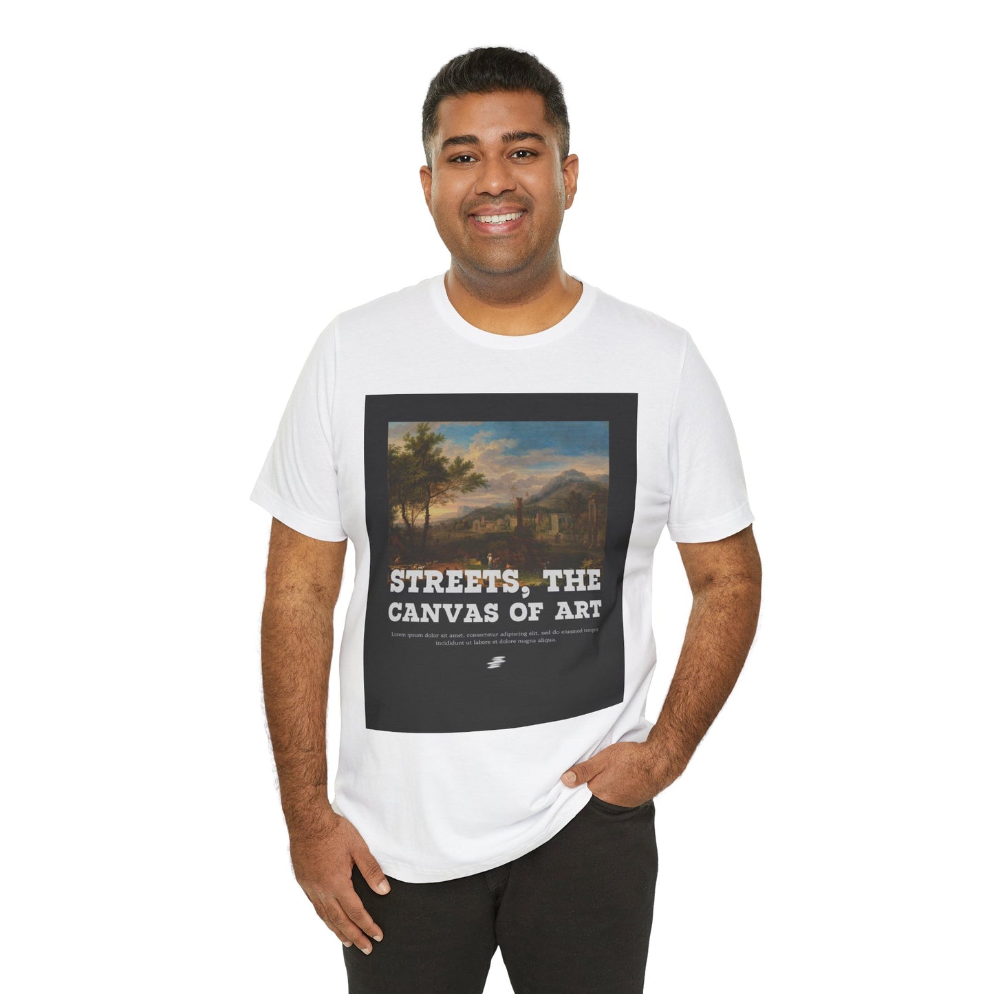 Artistic Graphic Tee - Streets, the Canvas of Art | Unisex Short Sleeve Shirt, Gift for Artists, Art Lovers, Casual Wear, Unique Gifts