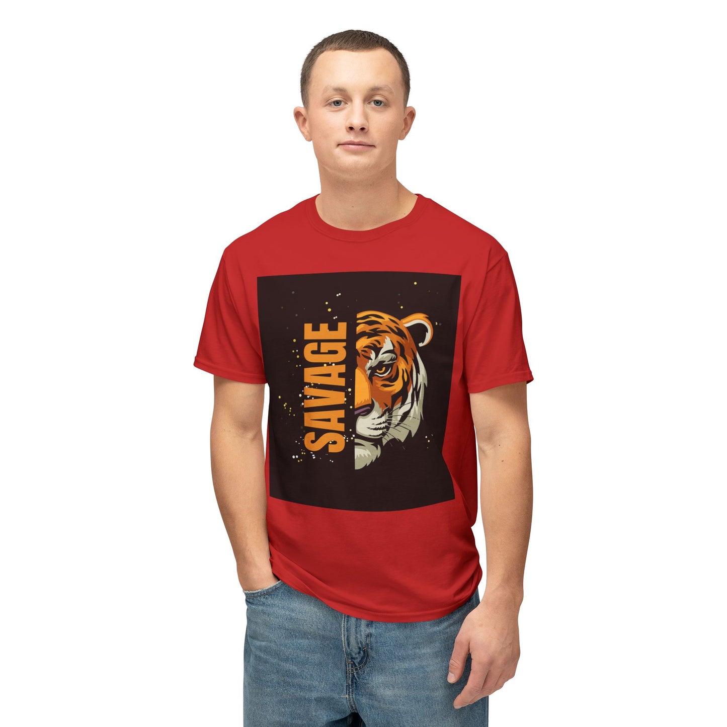 Savage Tiger Unisex T-Shirt, Graphic Tee, Animal Lover Shirt, Trendy Fashion, Gift for Him/Her, Wild Style Clothing