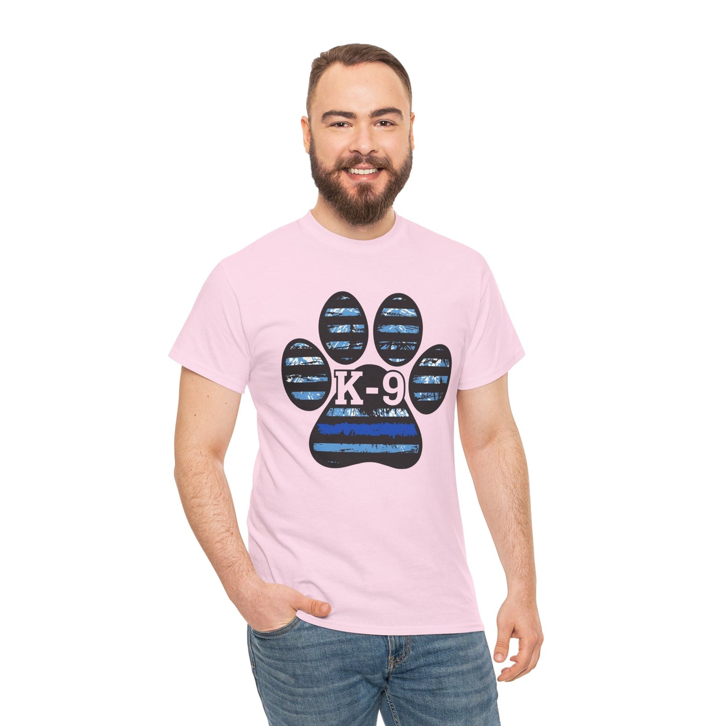 K-9 Paw Print Tee – Unisex Cotton Tee for Dog Lovers, Pet Owners, Animal Rescue Supporters