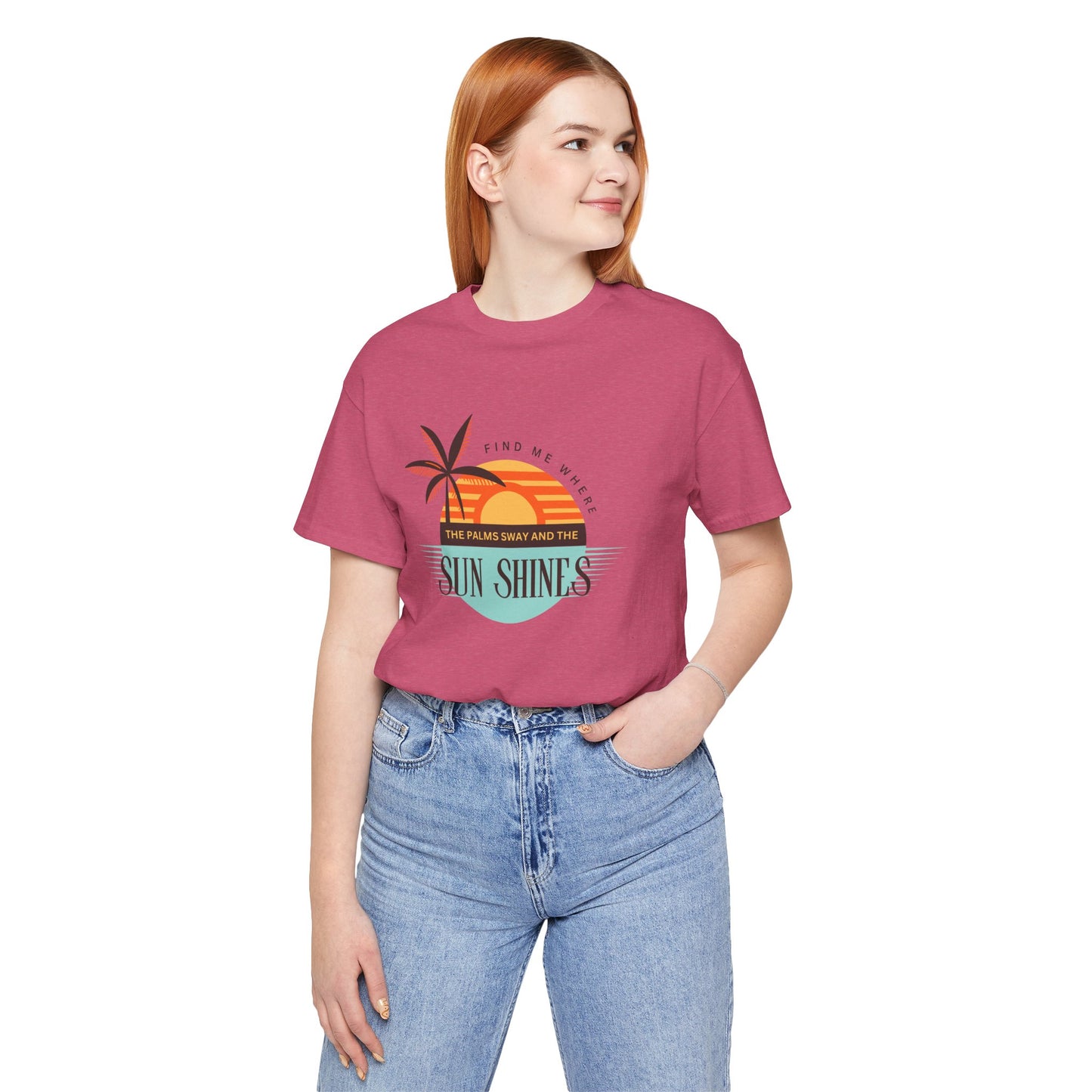 Tropical Vibes Tee - Relaxing Beach Sunset Design for Travelers and Summer Lovers, Perfect Gift for Vacations, Beach Days, and Casual Style