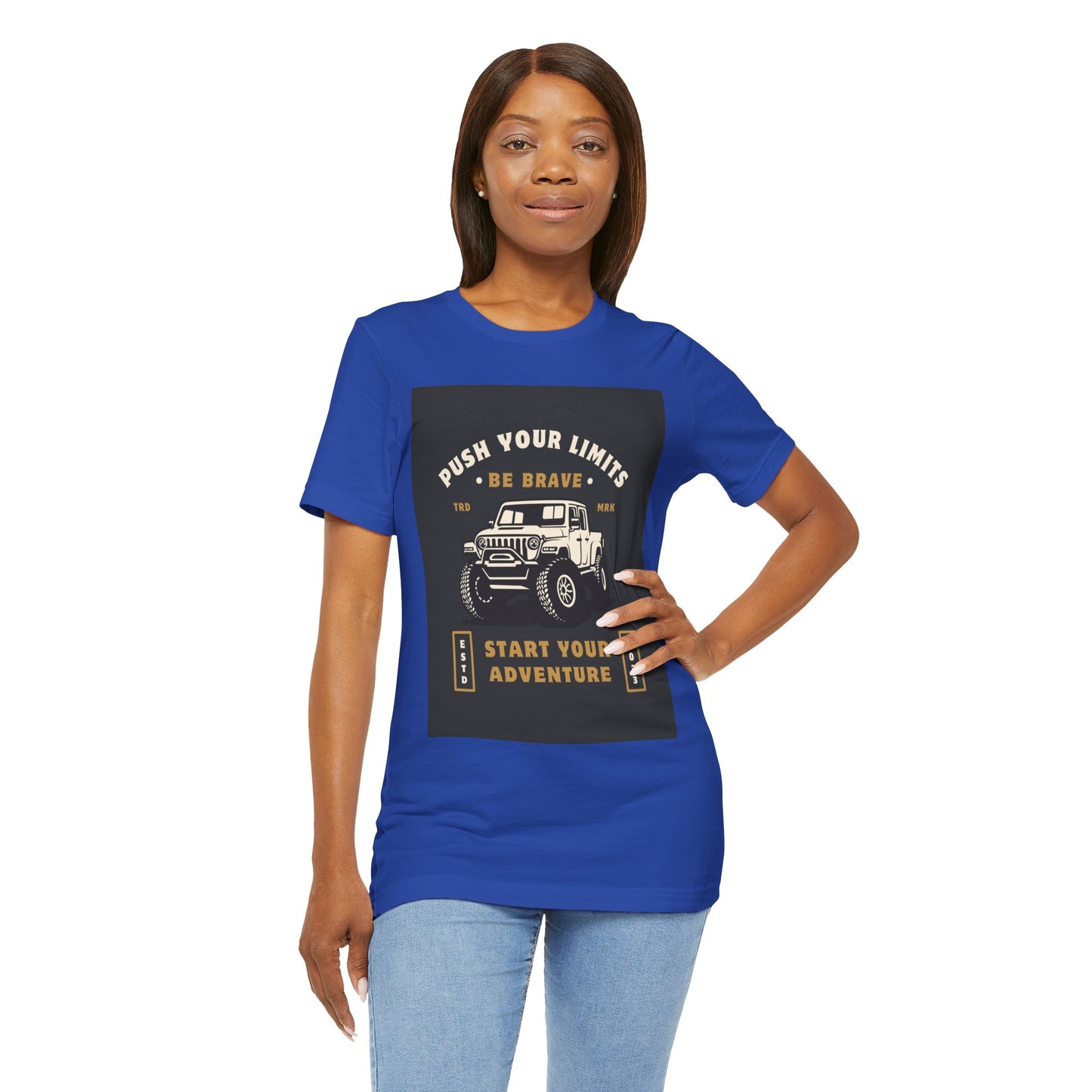 Push Your Limits Adventure-Inspiring Unisex Jersey Tee, Outdoor Shirt, Motivational T-Shirt, Gift for Adventurers, Hiking Apparel, Travel Tee