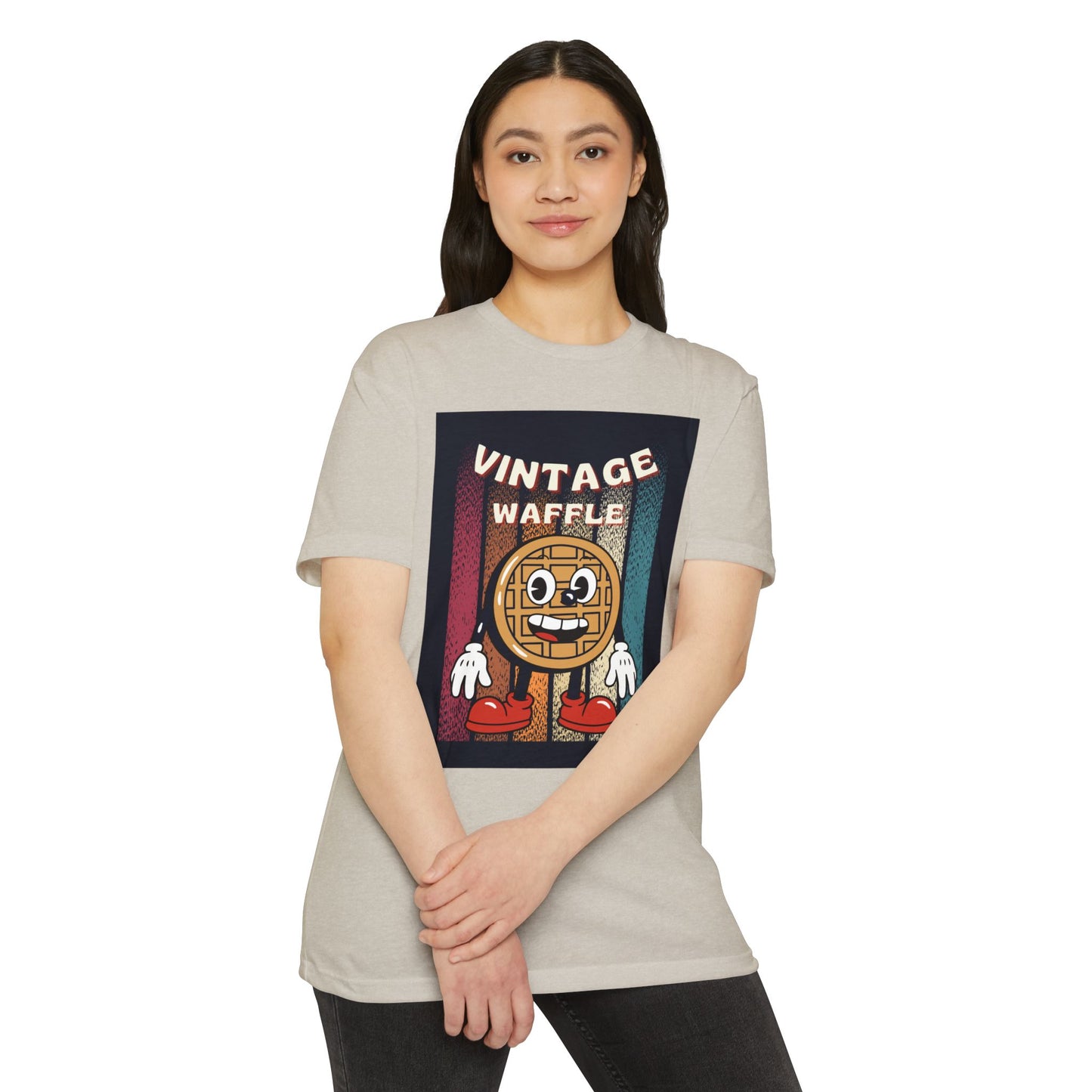 Vintage Waffle Unisex T-Shirt, Fun Retro Tee, Foodie Apparel, Perfect Gift for Breakfast Lovers, Casual Everyday Wear, Unique Graphic Shirt
