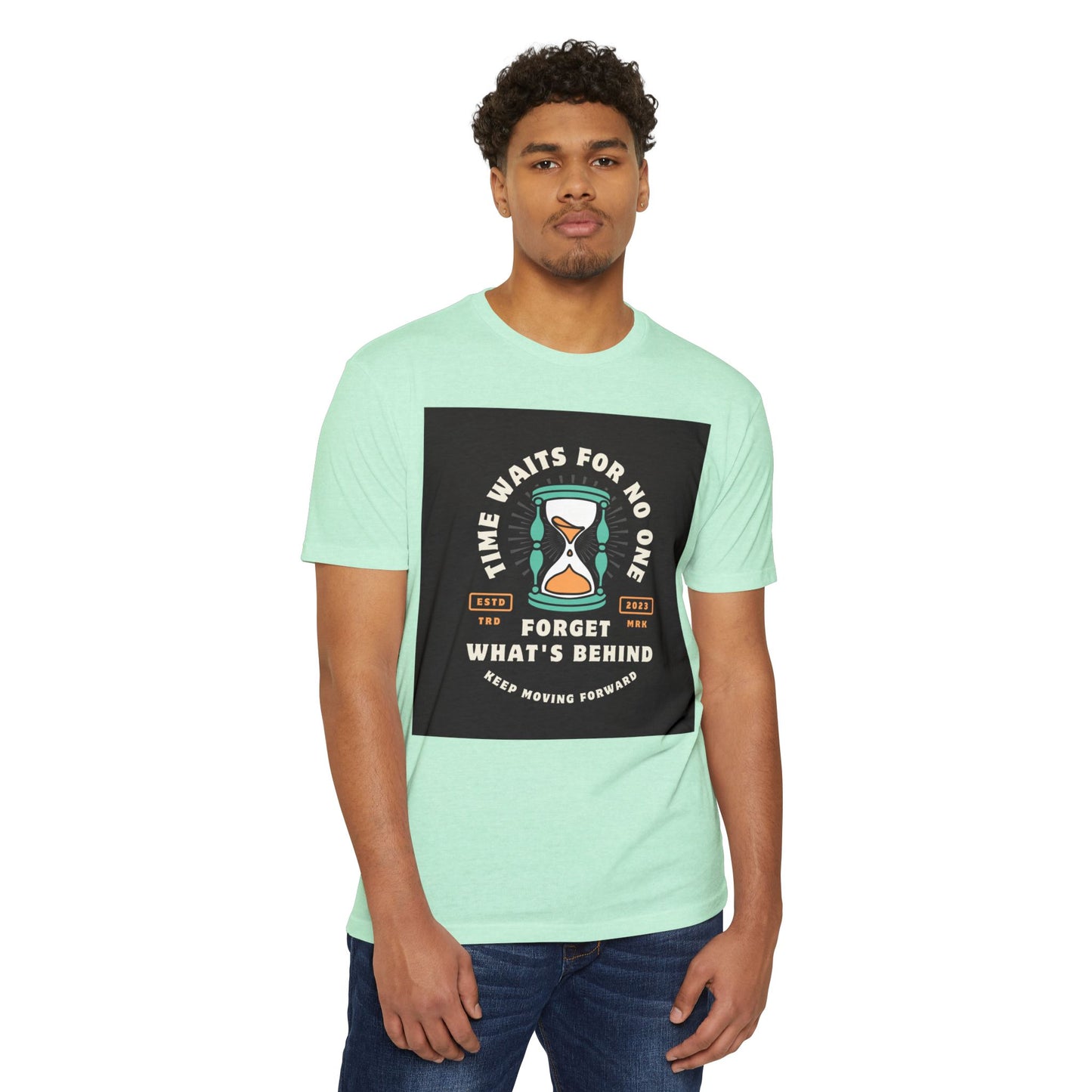 Inspirational Unisex T-Shirt: 'Time Waits for No One' - Motivational Tee, Casual Everyday Wear, Gift for Friends, Positive Message