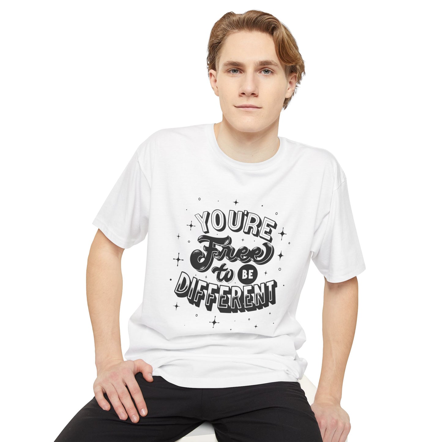 Urban Inspiration Tee - You're Free to Be Different, Casual Streetwear, Unique Gift, Everyday Comfort, Festival Style