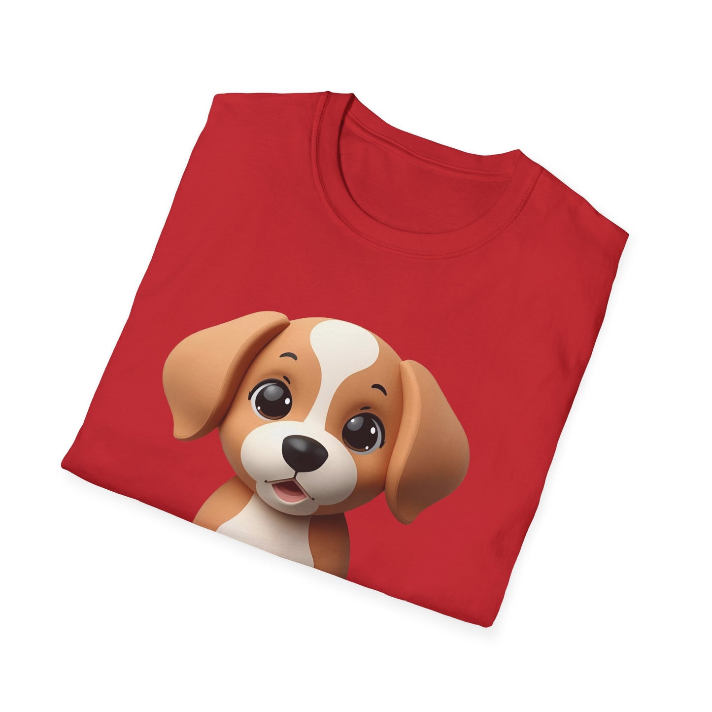 Adorable Puppy 3D Graphic T-Shirt for Dog Lovers, Cute Pet Shirt