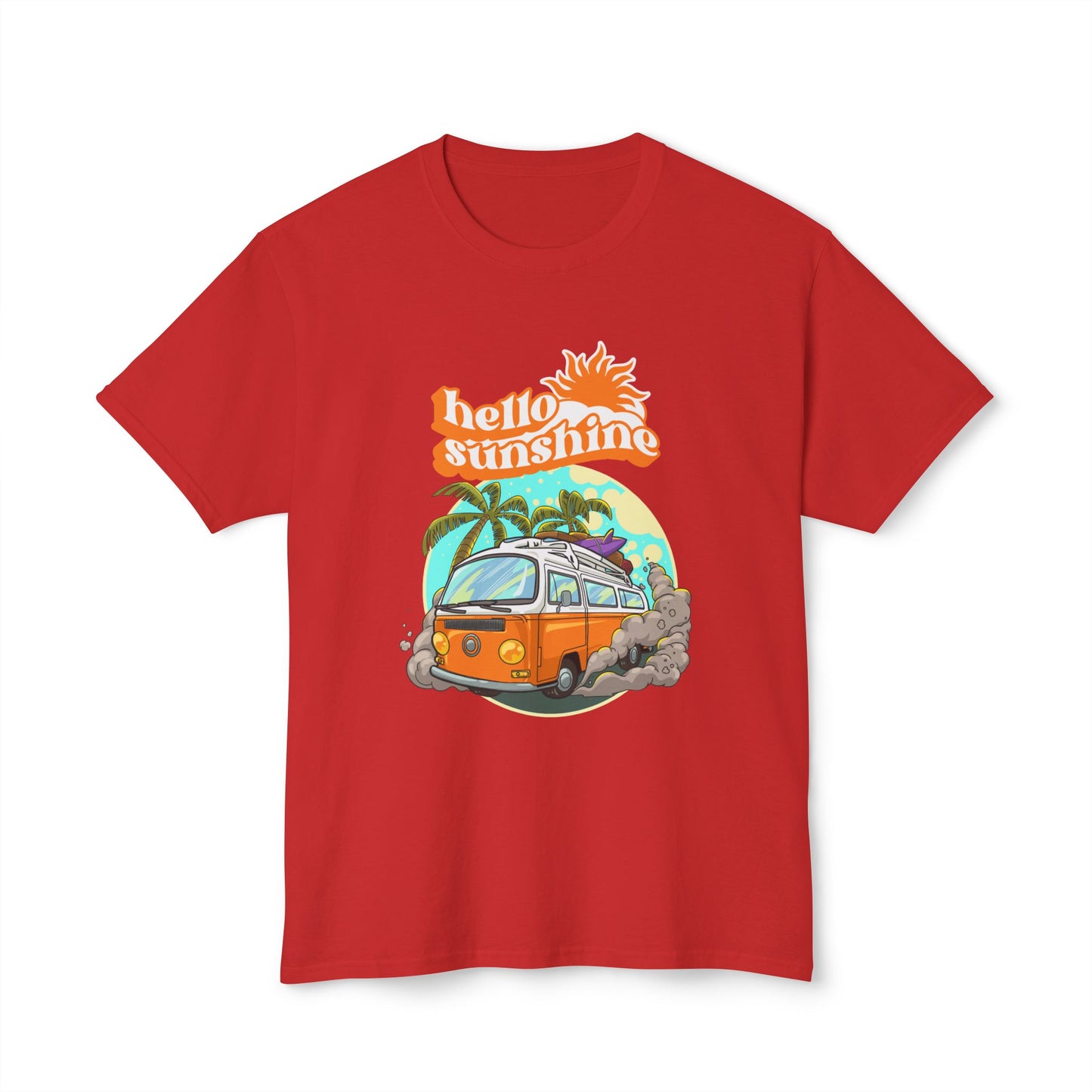Hello Sunshine Beach Vibe T-Shirt, Summer Tee, Vacation Shirt, Gift for Travelers, Cool Graphic Tee