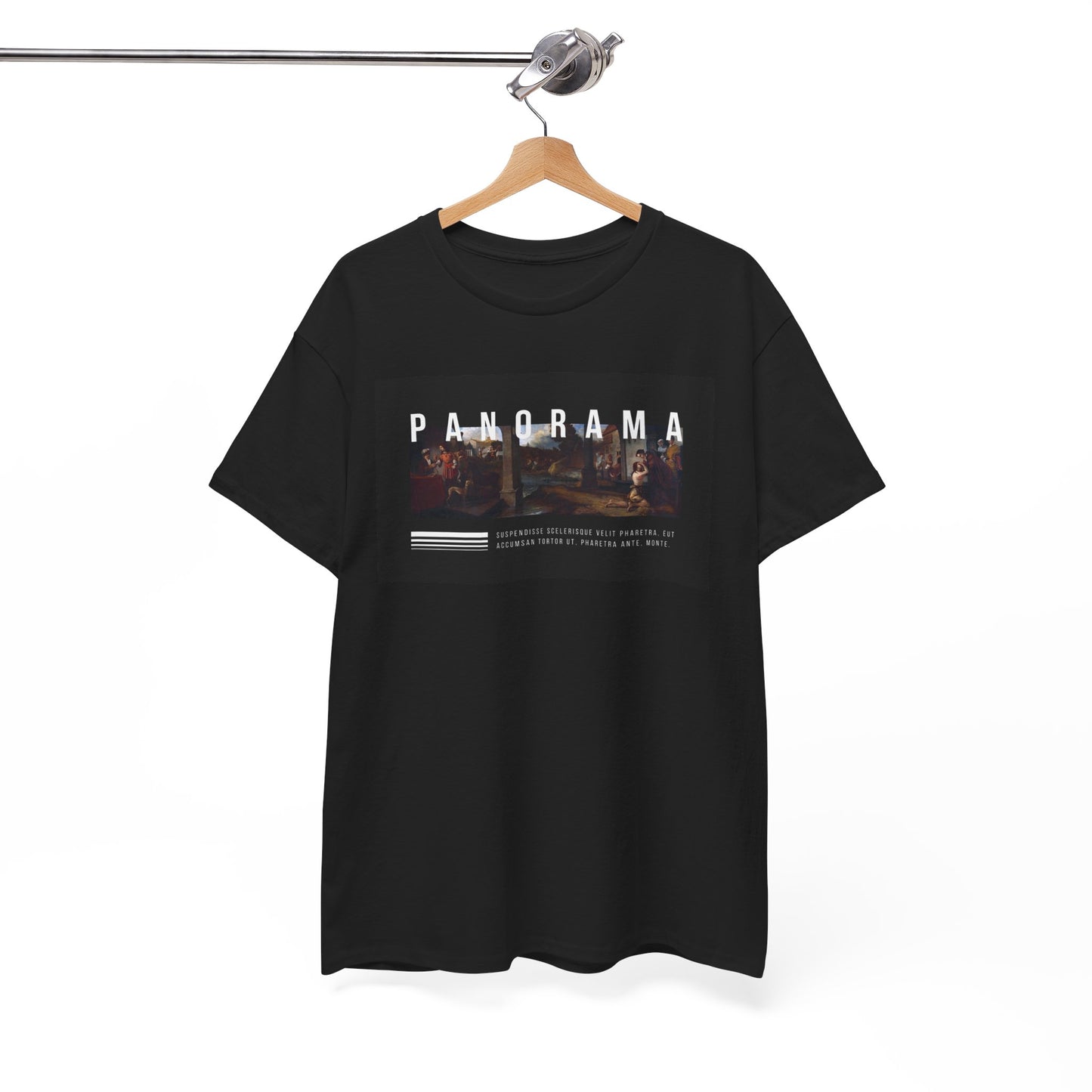 Panorama Unisex Heavy Cotton Tee | Comfortable Everyday Wear, Graphic Tee, Casual Style, Gift for Him/Her, Summer Vibes