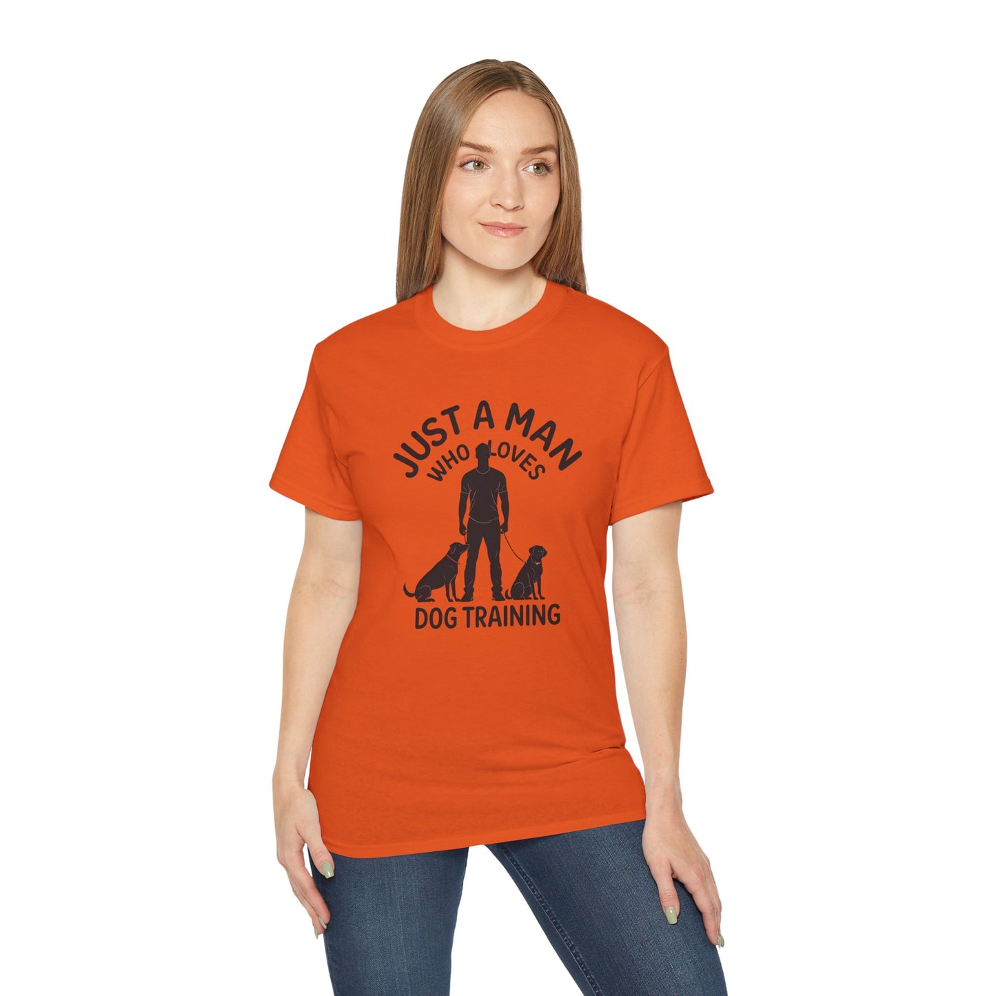 Unisex Dog Training Tee - Just A Man Who Loves Dog Training, Dog Lover Gift, Dog Owner Shirt, Casual Wear