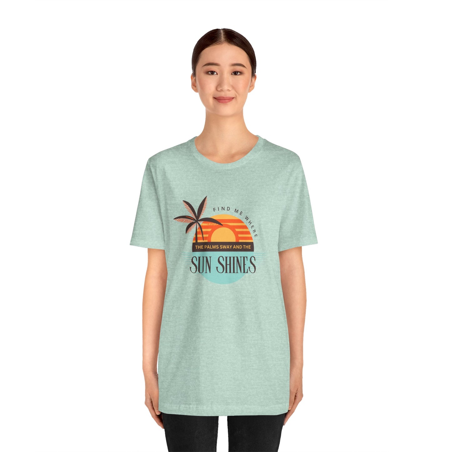 Tropical Vibes Tee - Relaxing Beach Sunset Design for Travelers and Summer Lovers, Perfect Gift for Vacations, Beach Days, and Casual Style