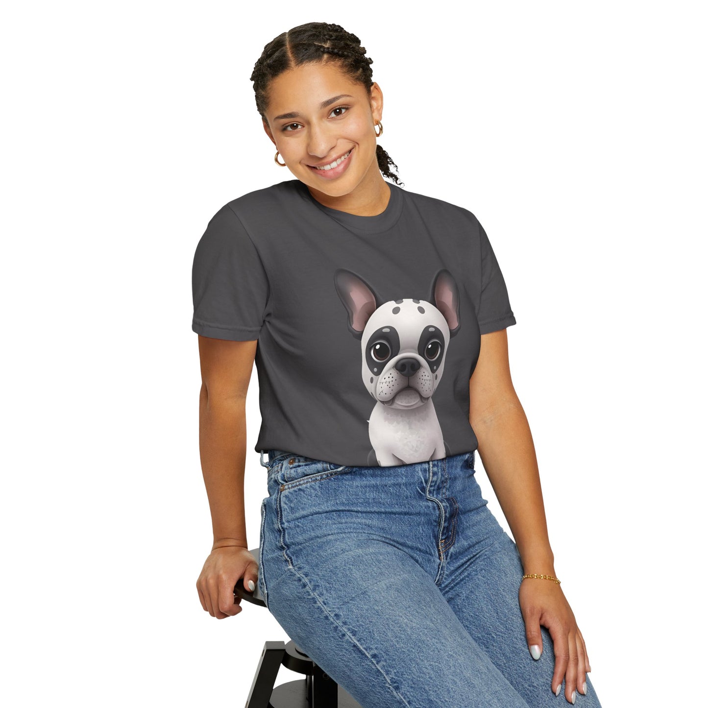 Cute 3D Design French Bulldog Unisex T-shirt, Animal Lover Gift