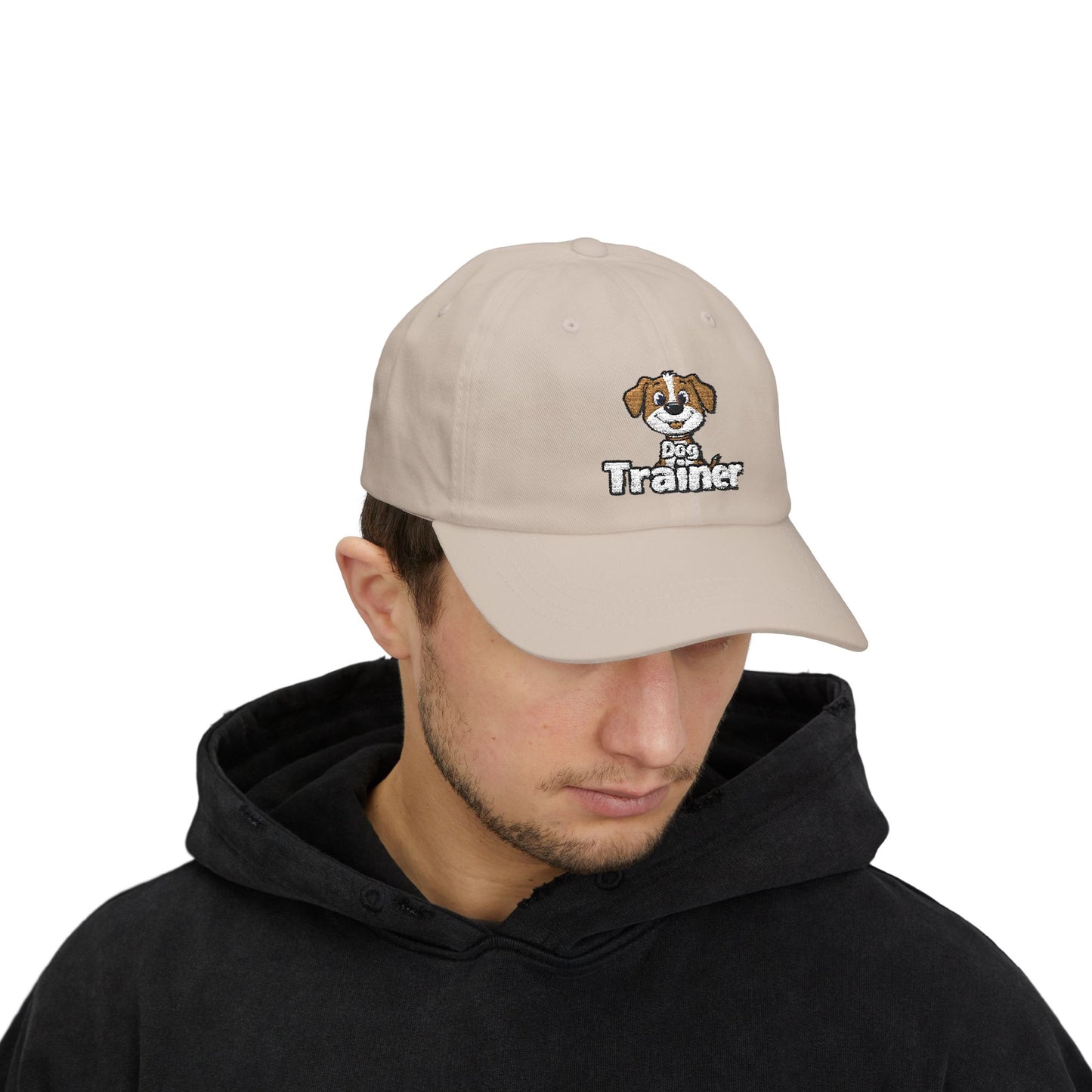 Embroidered Dog Trainer Classic Dad Cap Featuring a Cute Funny Dog  | Dog-themed Accessories