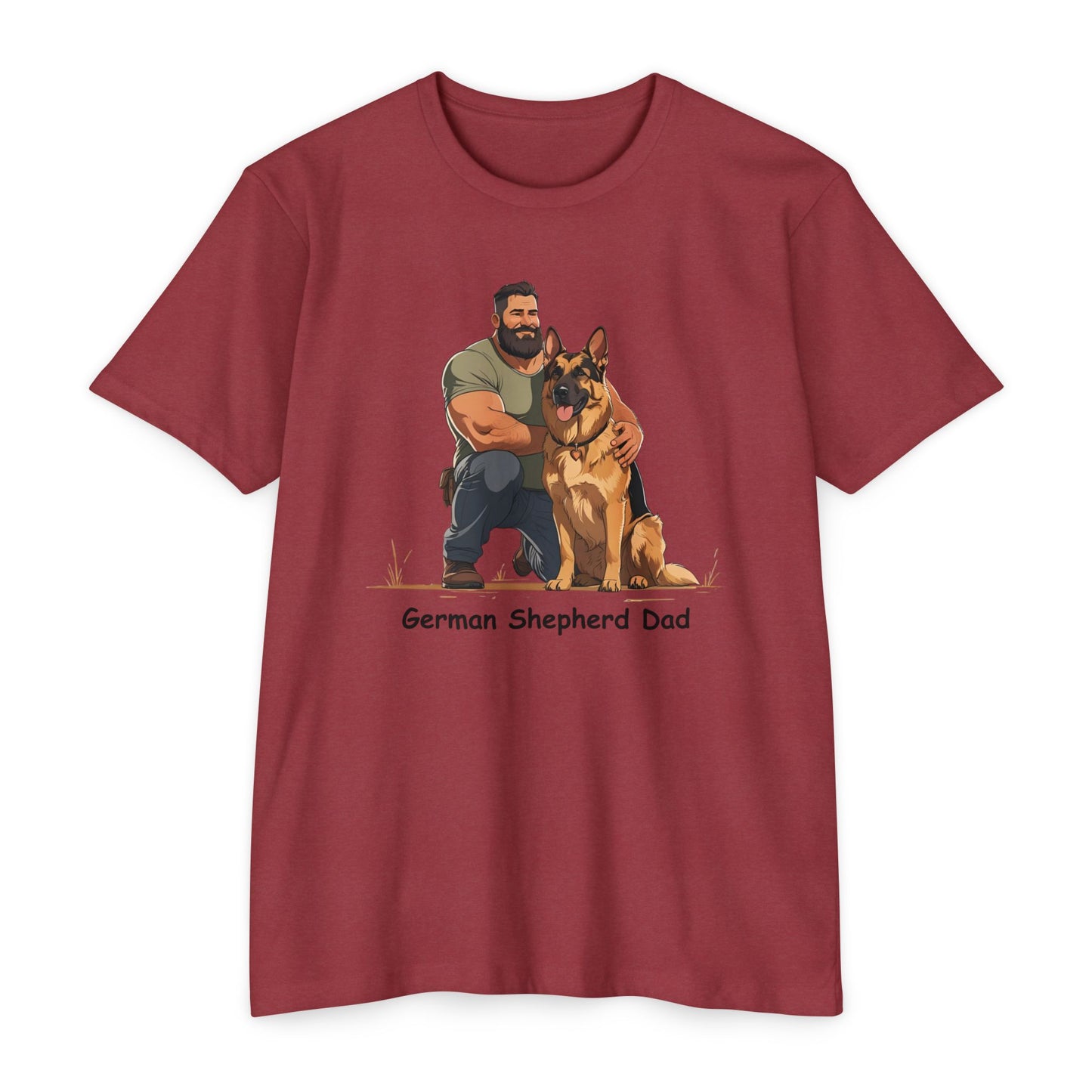 German Shepherd Dad Unisex T-Shirt, Dog Lover Shirt, Pet Owner Gift, Father's Day Tee, Animal Rescue Support