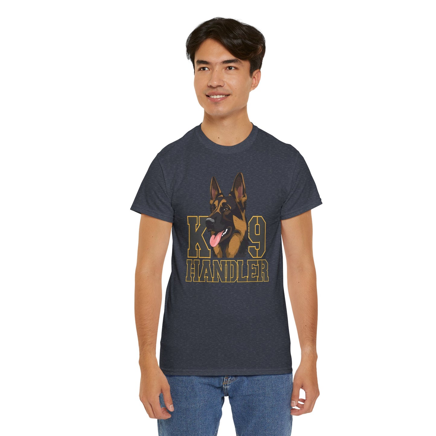 German Shepherd K9 Handler Tee, Perfect for Dog Lovers, Gift for Pet Owners, Unisex Cotton T-Shirt