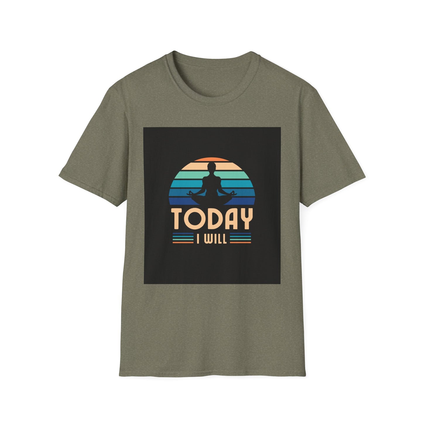 Mindfulness Motivation Unisex T-Shirt, Positive Quote Today I Will Shirt, Inspirational Graphic Tee, Yoga Apparel, Gift for Meditation Lovers