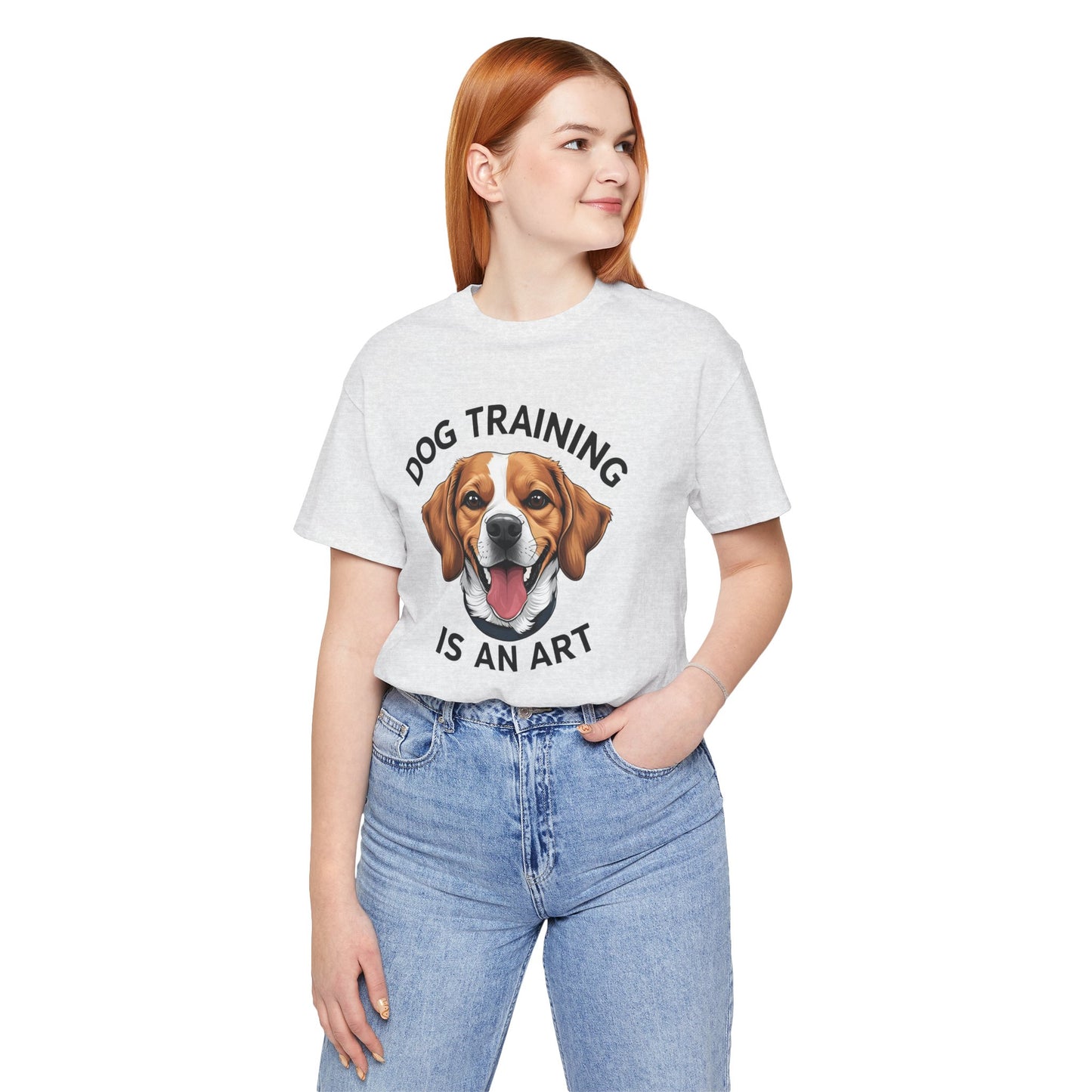 Dog Training is An Art Tee - Unisex Jersey Short Sleeve, Gift for Dog Lovers, Training T-Shirt, Dog Owner Apparel, Cute Canine Shirt