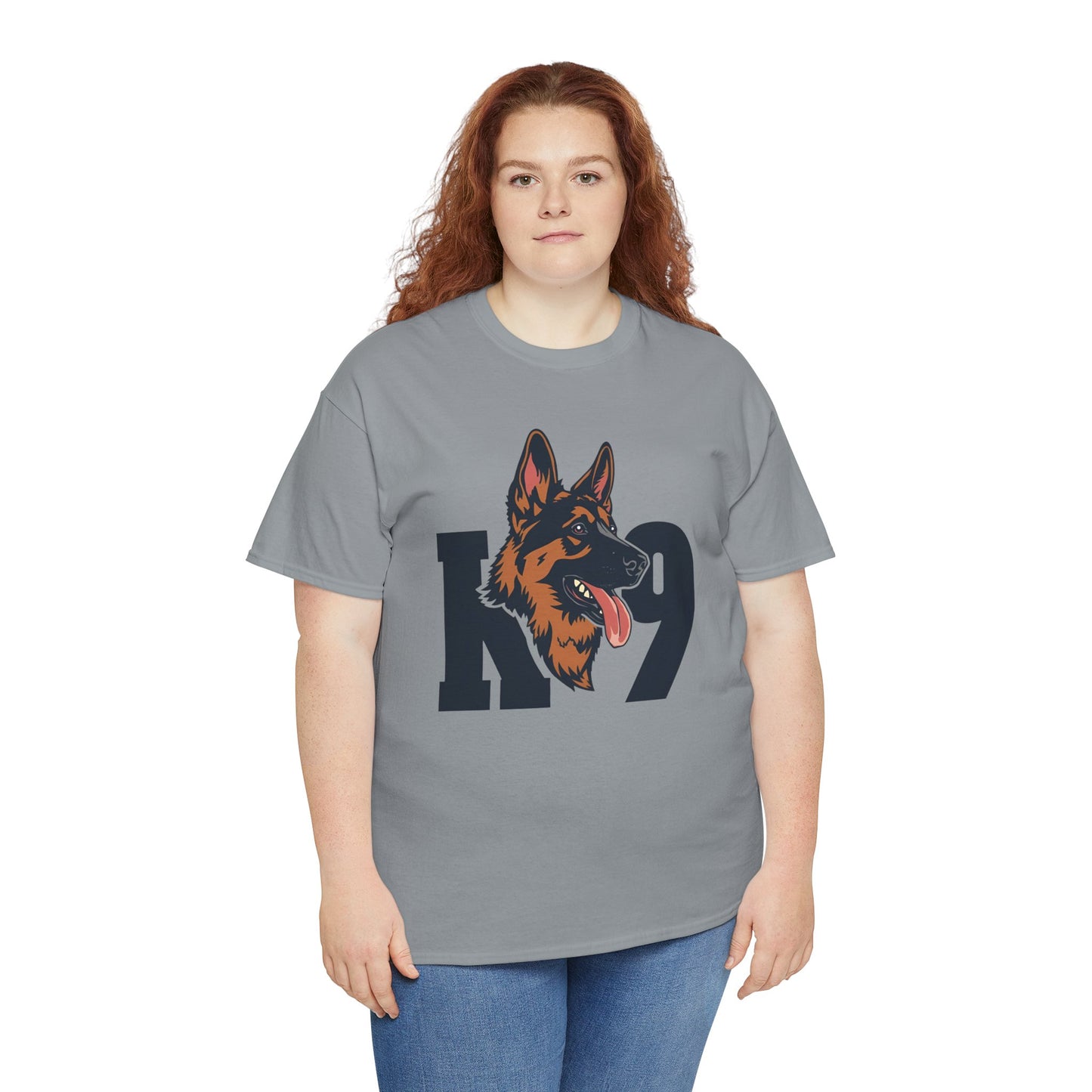 German Shepherd K9 Lover Unisex Heavy Cotton Tee | Dog Owner Gift, Dog Lover Apparel