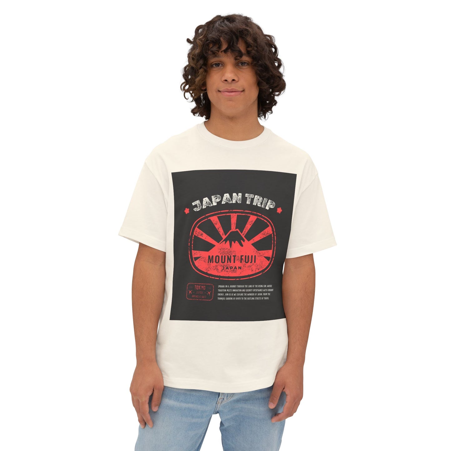 Japan Trip Oversized Tee, Travel Shirt, Unisex Graphic Tee, Mount Fuji Apparel, Casual Summer Top, Vacation Wear, Gift for Travelers