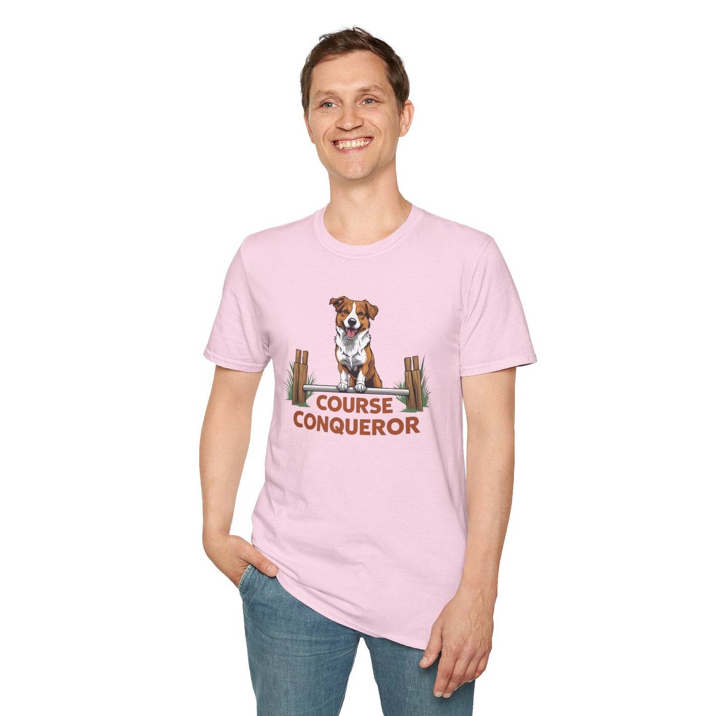 Course Conqueror Dog Training Shirt | Dog Owner Gift, Casual Wear, Funny Pet Apparel, Canine Enthusiast Top