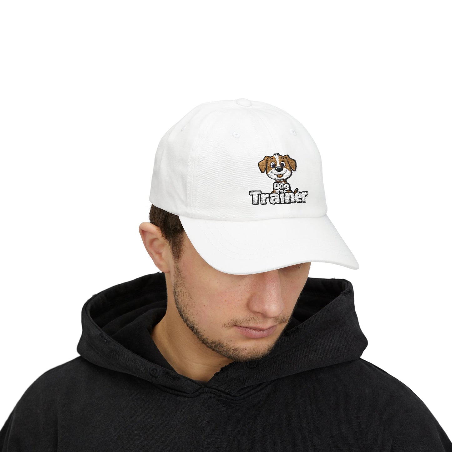 Embroidered Dog Trainer Classic Dad Cap Featuring a Cute Funny Dog  | Dog-themed Accessories
