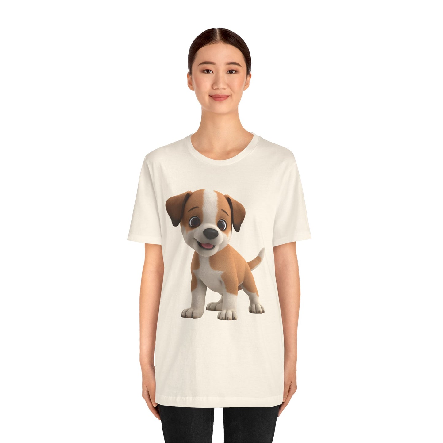 Cute Dog 3D Graphic Tee, Fun Animal Shirt, Dog Lover Gift, Playful Fashion Statement