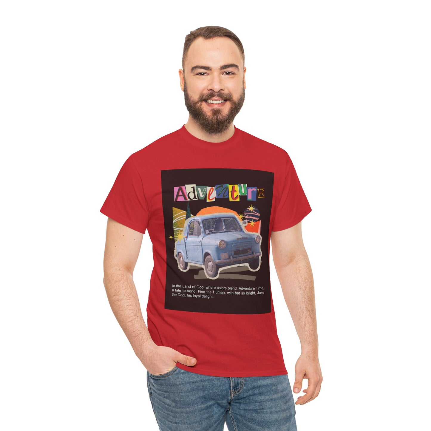 Adventure-Themed Unisex Cotton Tee, Retro Car Graphic Tee, Travel T-Shirt, Gift for Adventurers, Vintage Exploration Top