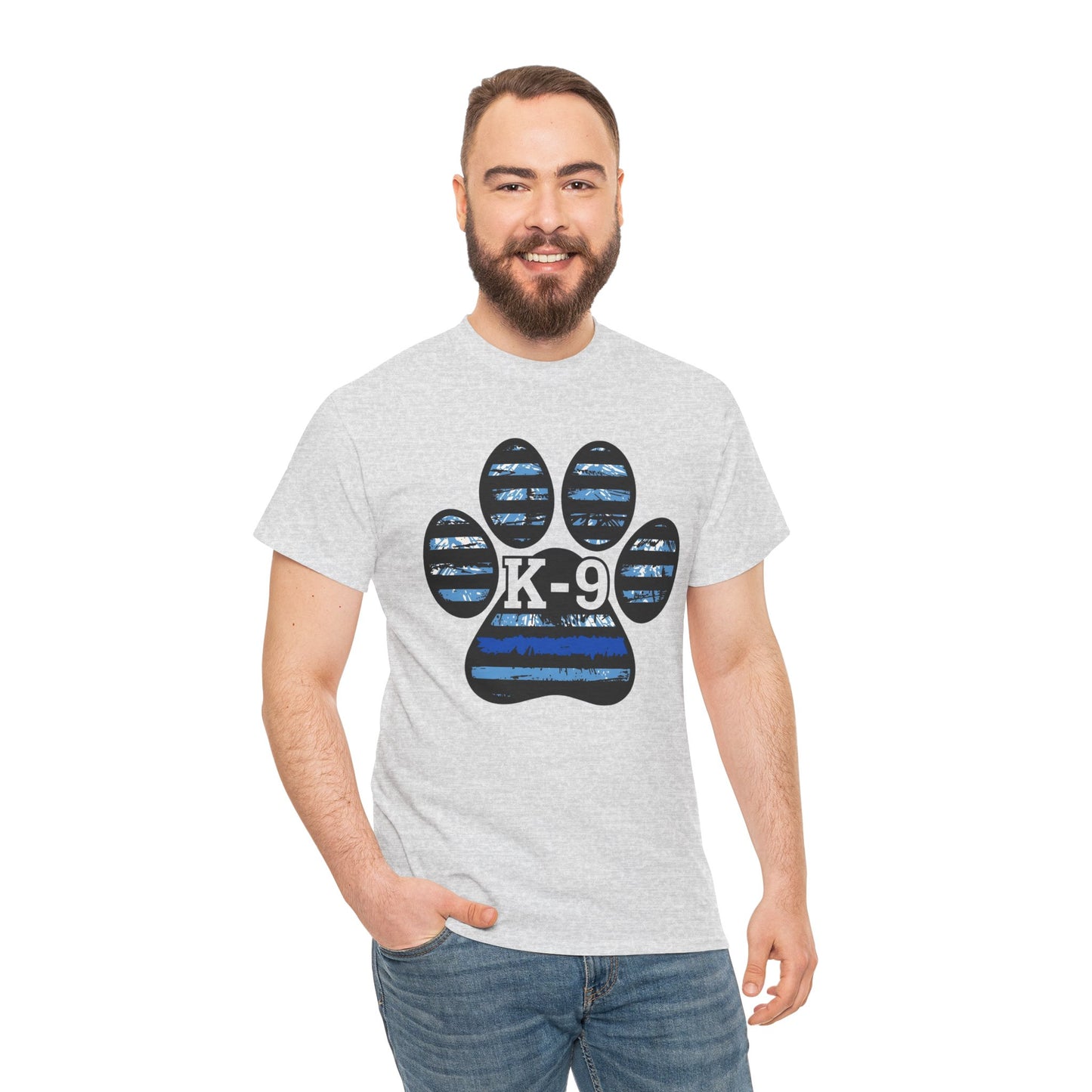 K-9 Paw Print Tee – Unisex Cotton Tee for Dog Lovers, Pet Owners, Animal Rescue Supporters