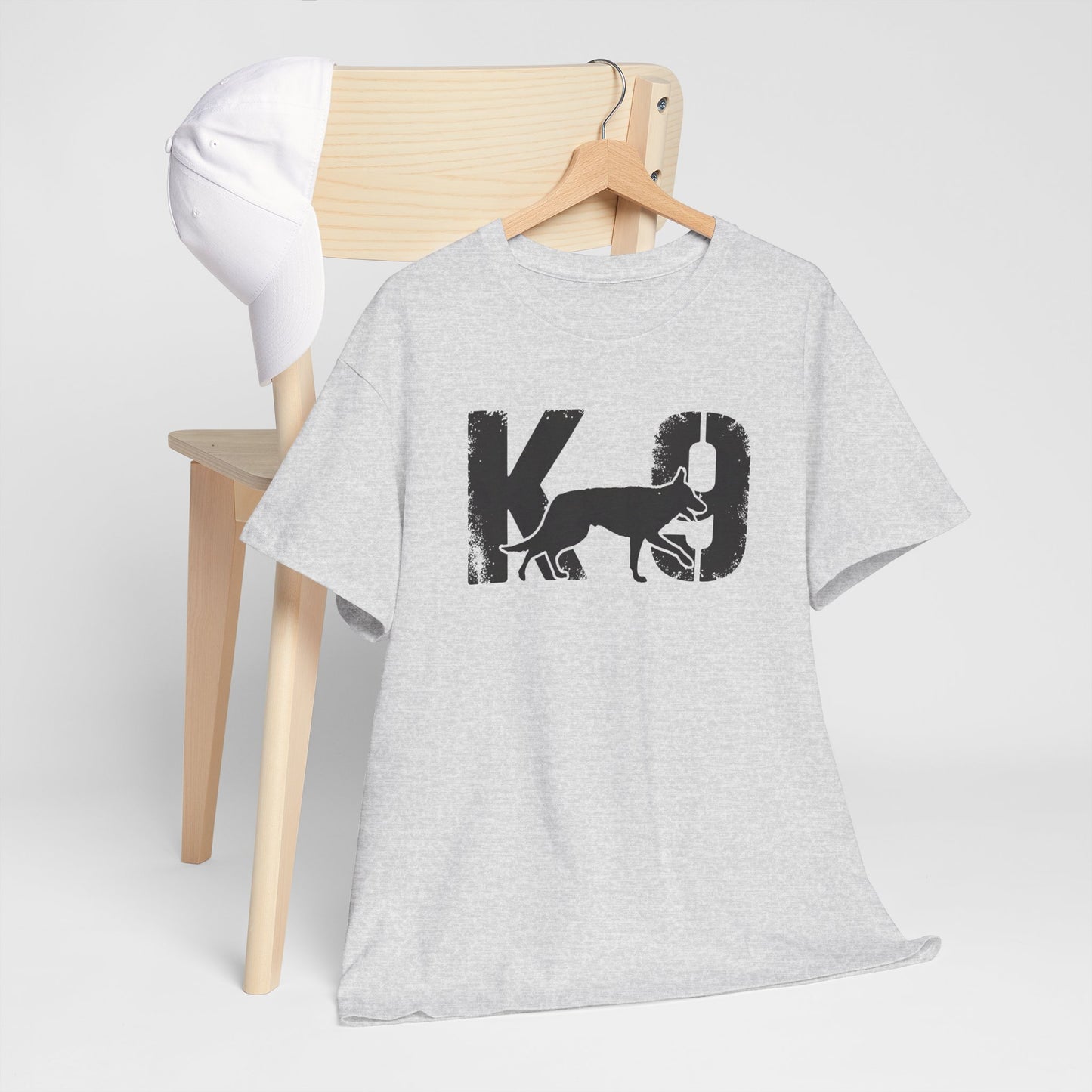 K-9 Dog Lover's Unisex Heavy Cotton Tee | T-Shirt for K-9 Handler | Dog Between K and 9 Design