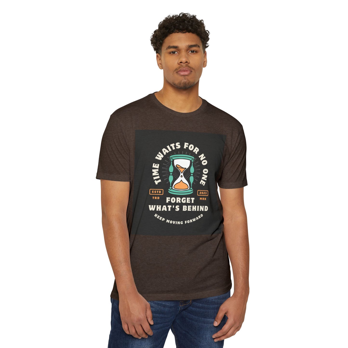 Inspirational Unisex T-Shirt: 'Time Waits for No One' - Motivational Tee, Casual Everyday Wear, Gift for Friends, Positive Message