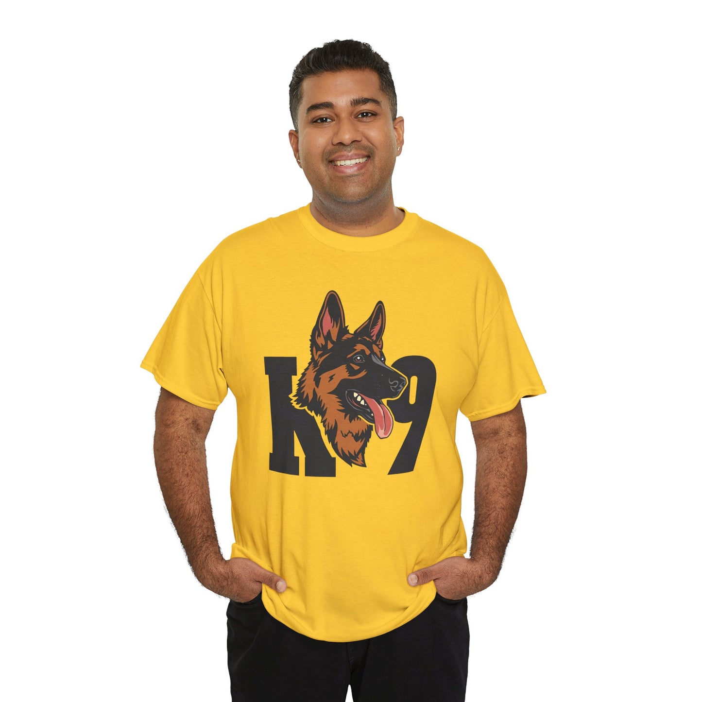 German Shepherd K9 Lover Unisex Heavy Cotton Tee | Dog Owner Gift, Dog Lover Apparel